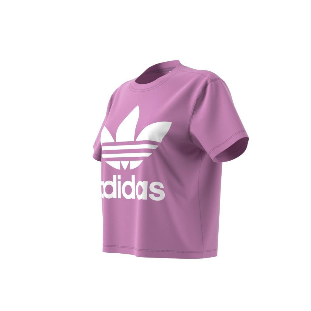 Adicolor Trefoil Boxy T-Shirt, Purple, A901_ONE, large image number 8