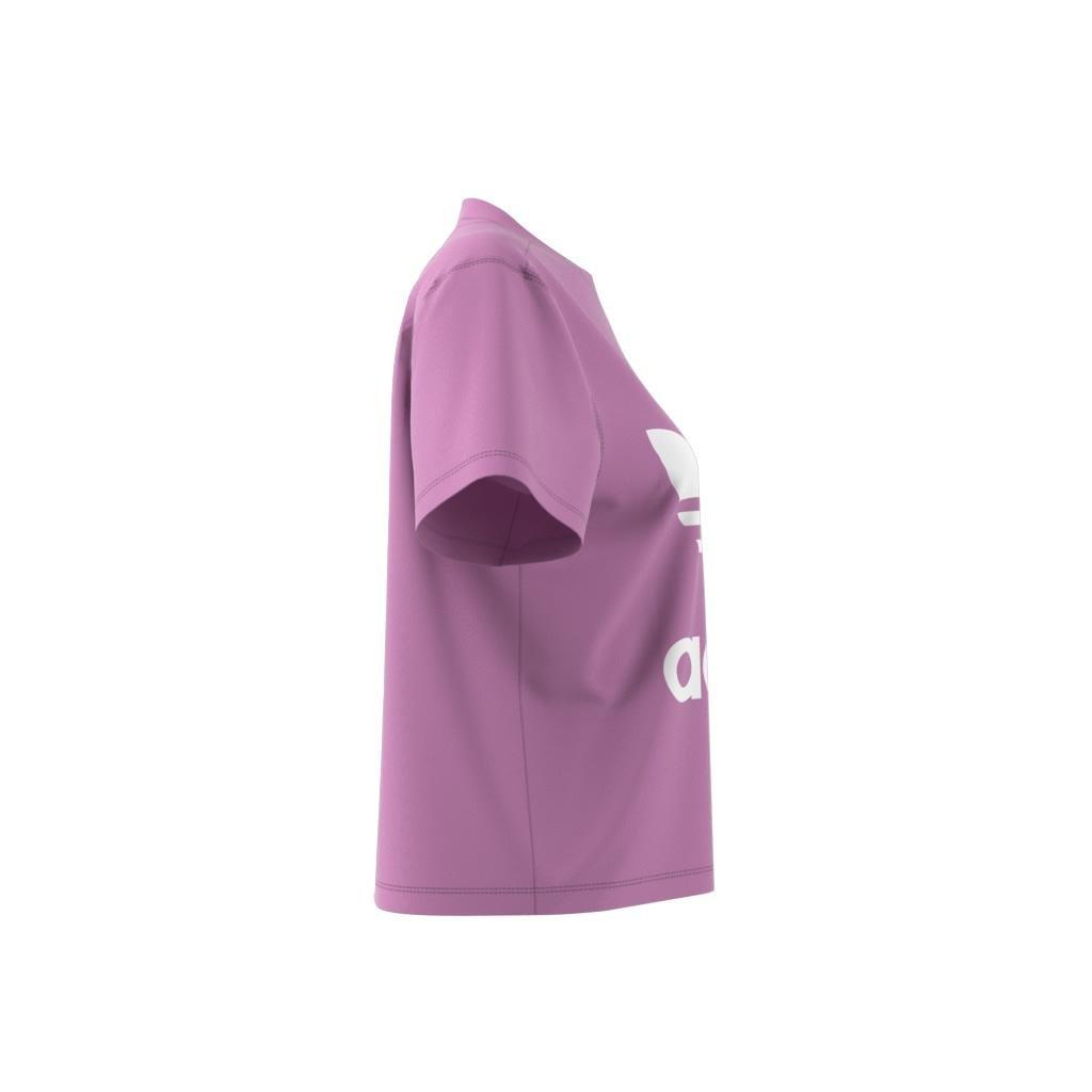 Adicolor Trefoil Boxy T-Shirt, Purple, A901_ONE, large image number 13