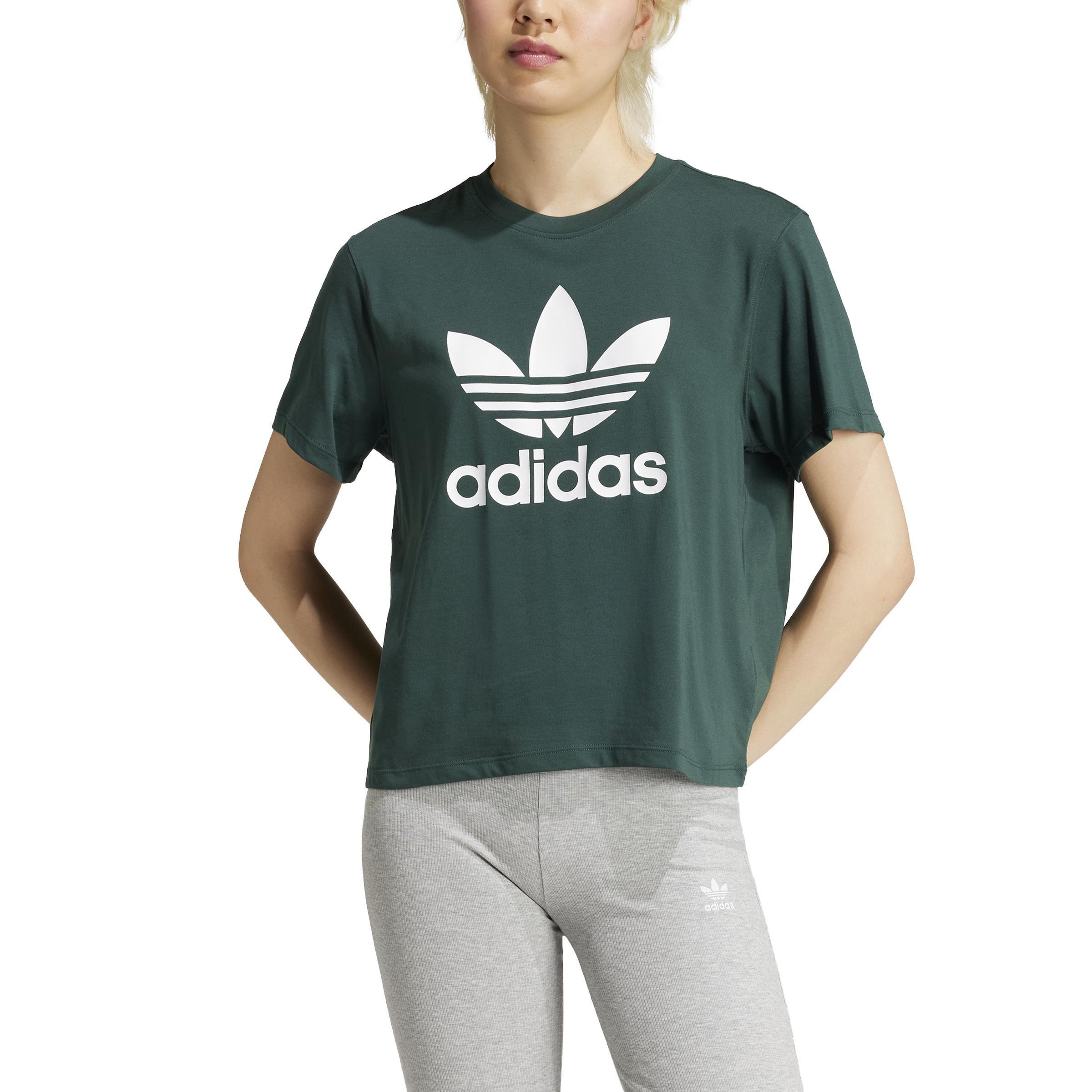 Adicolor Trefoil Boxy T-Shirt, Green, , large image number 2