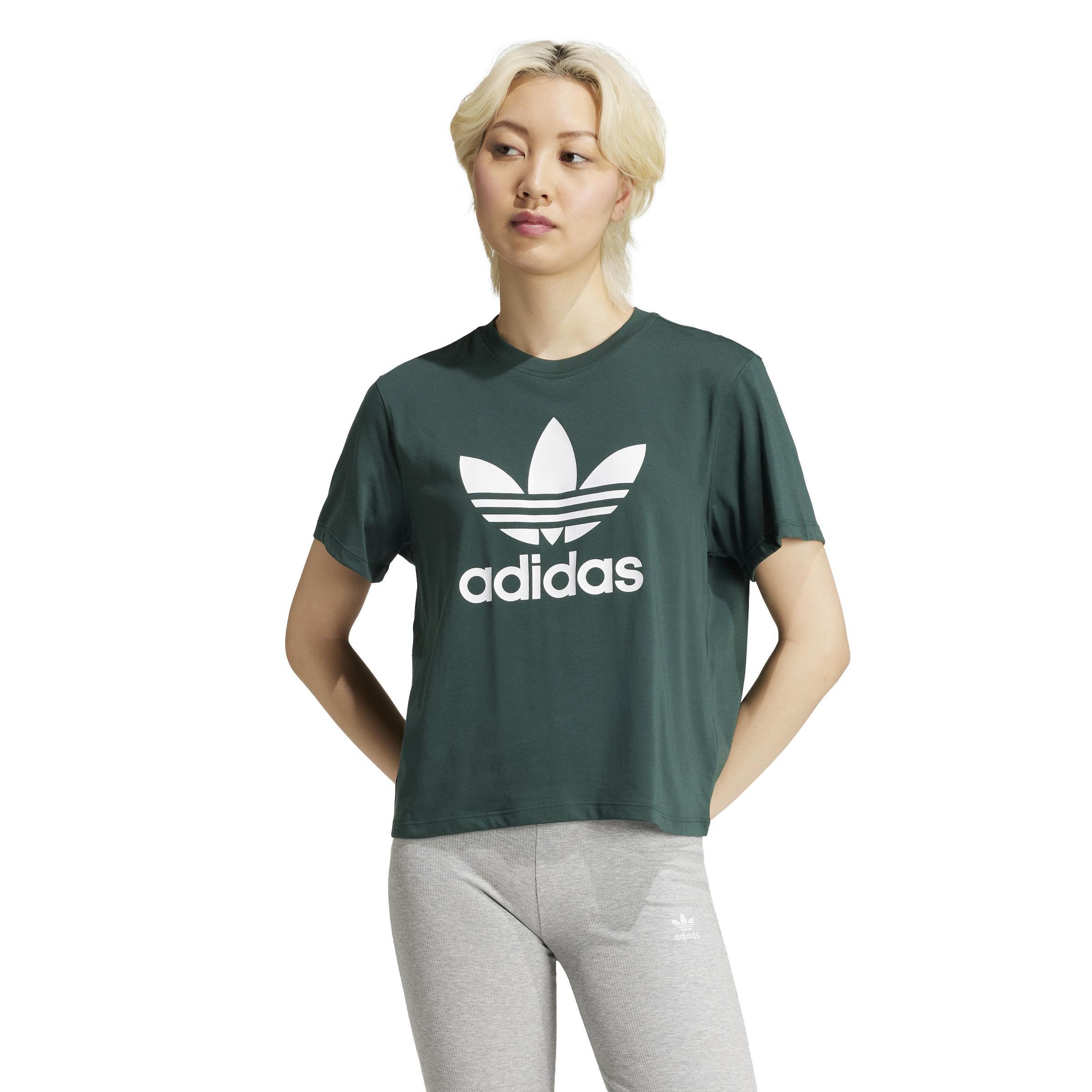 Adicolor Trefoil Boxy T-Shirt, Green, , large image number 13