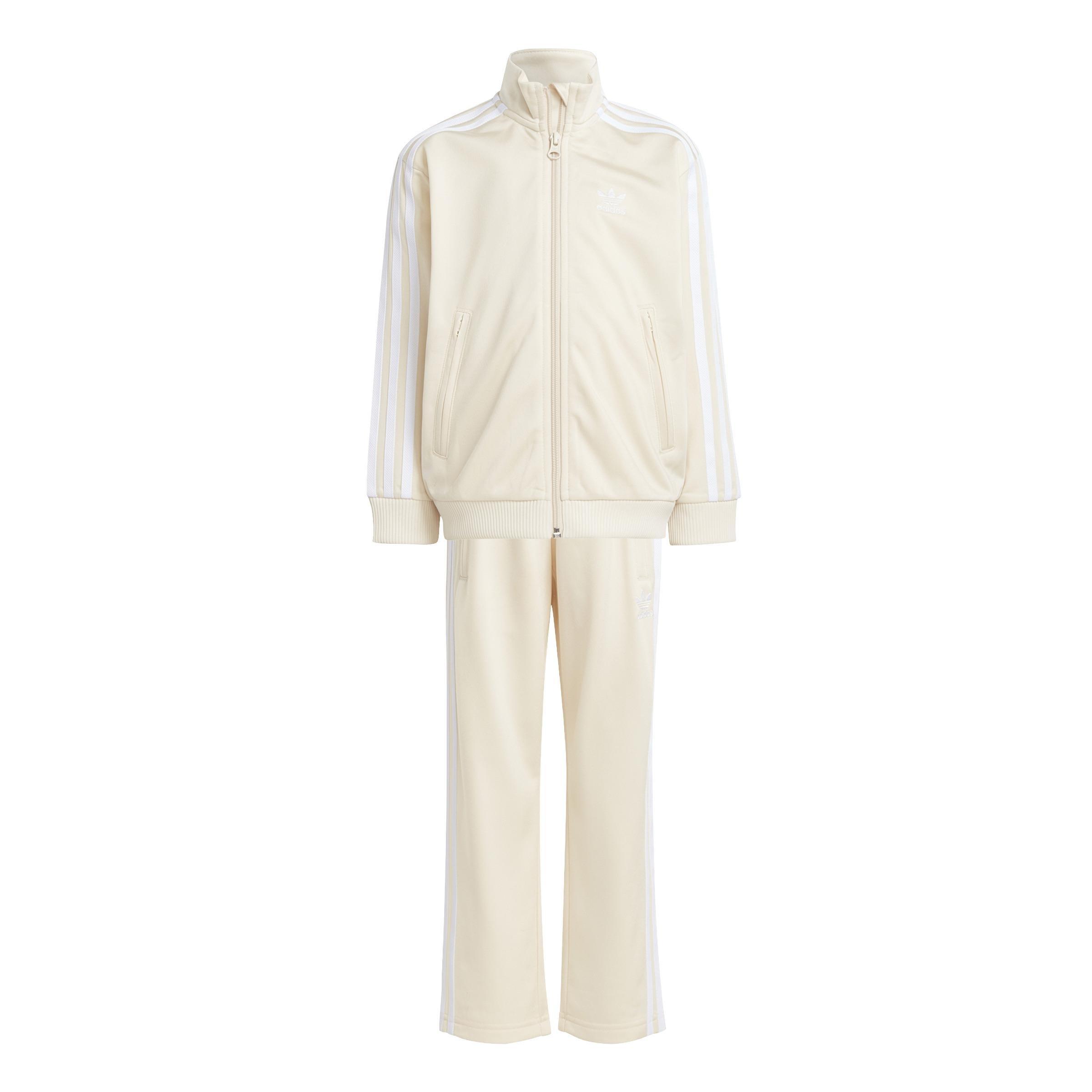 Unisex Kids Adicolor Firebird Track Suit, White, , large image number 0