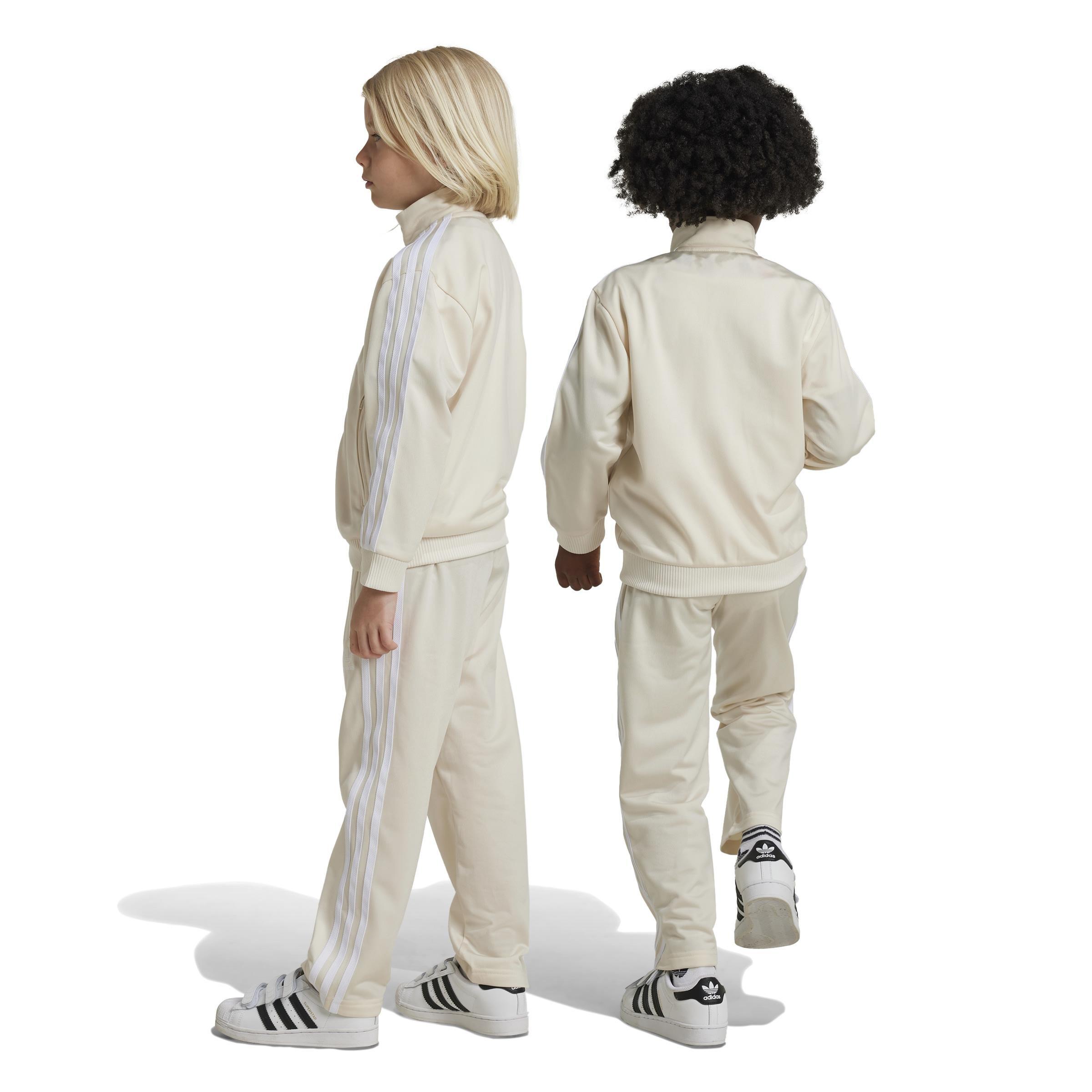 Unisex Kids Adicolor Firebird Track Suit, White, A901_ONE, medium
