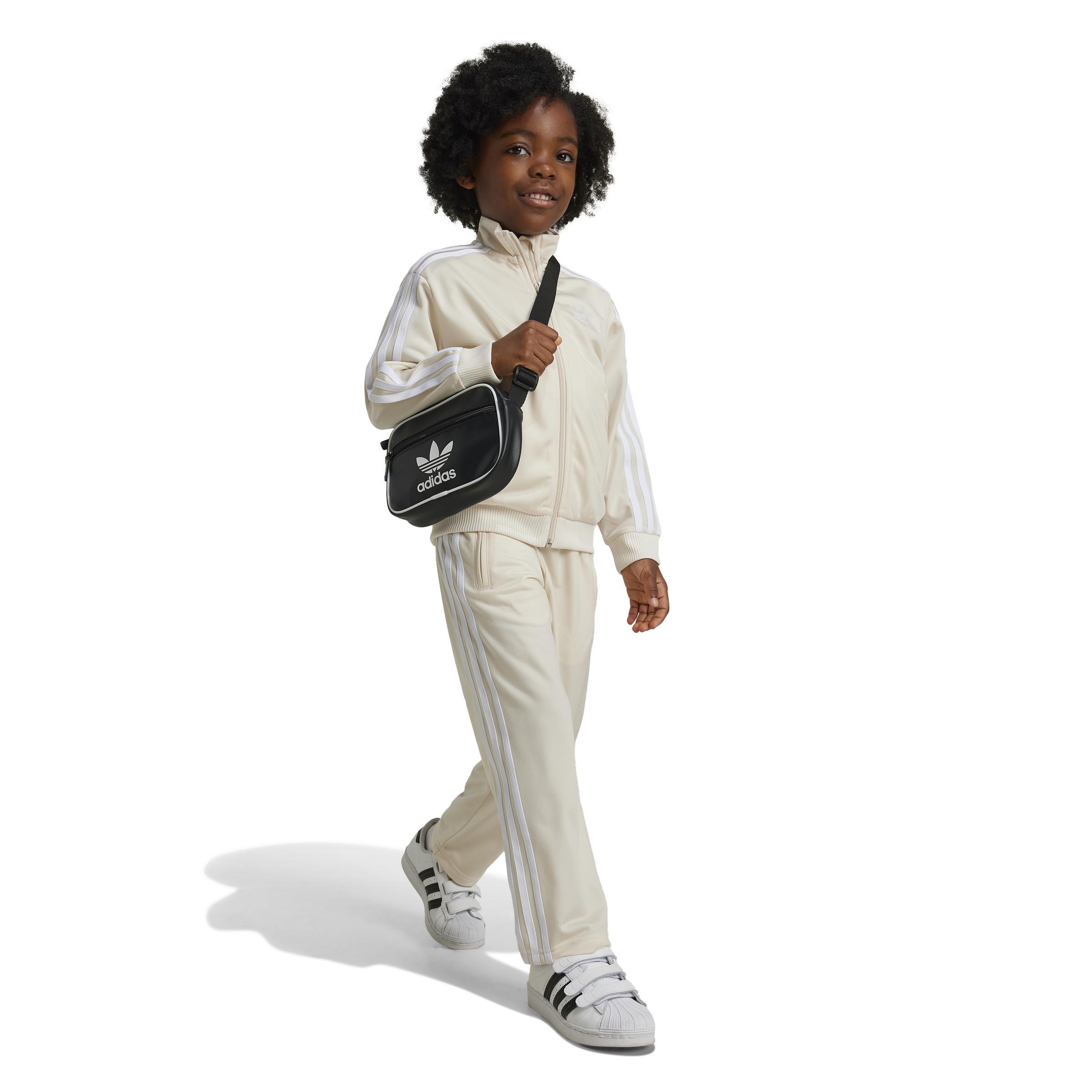 Unisex Kids Adicolor Firebird Track Suit, White, A901_ONE, large image number 5
