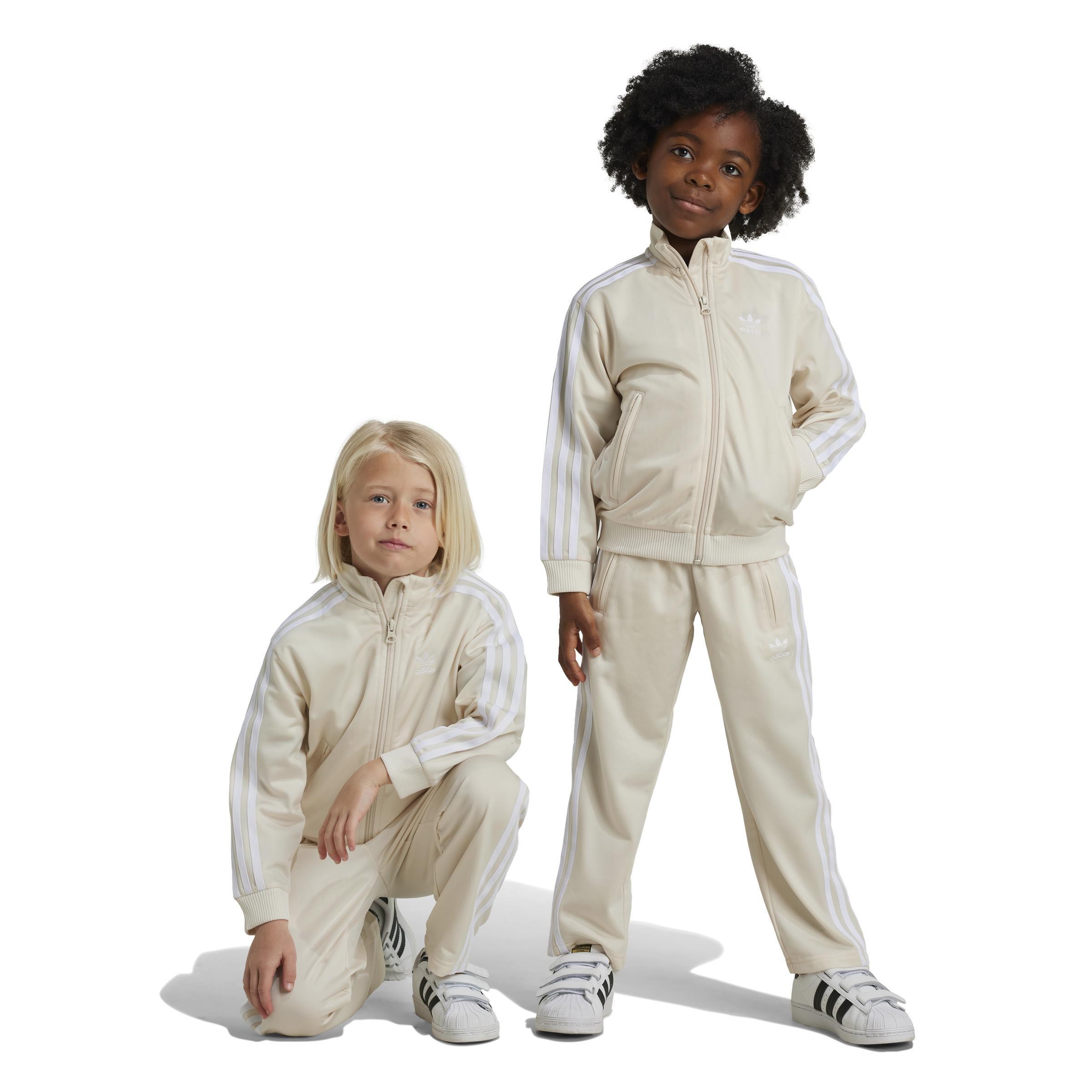 Unisex Kids Adicolor Firebird Track Suit, White, , large image number 7