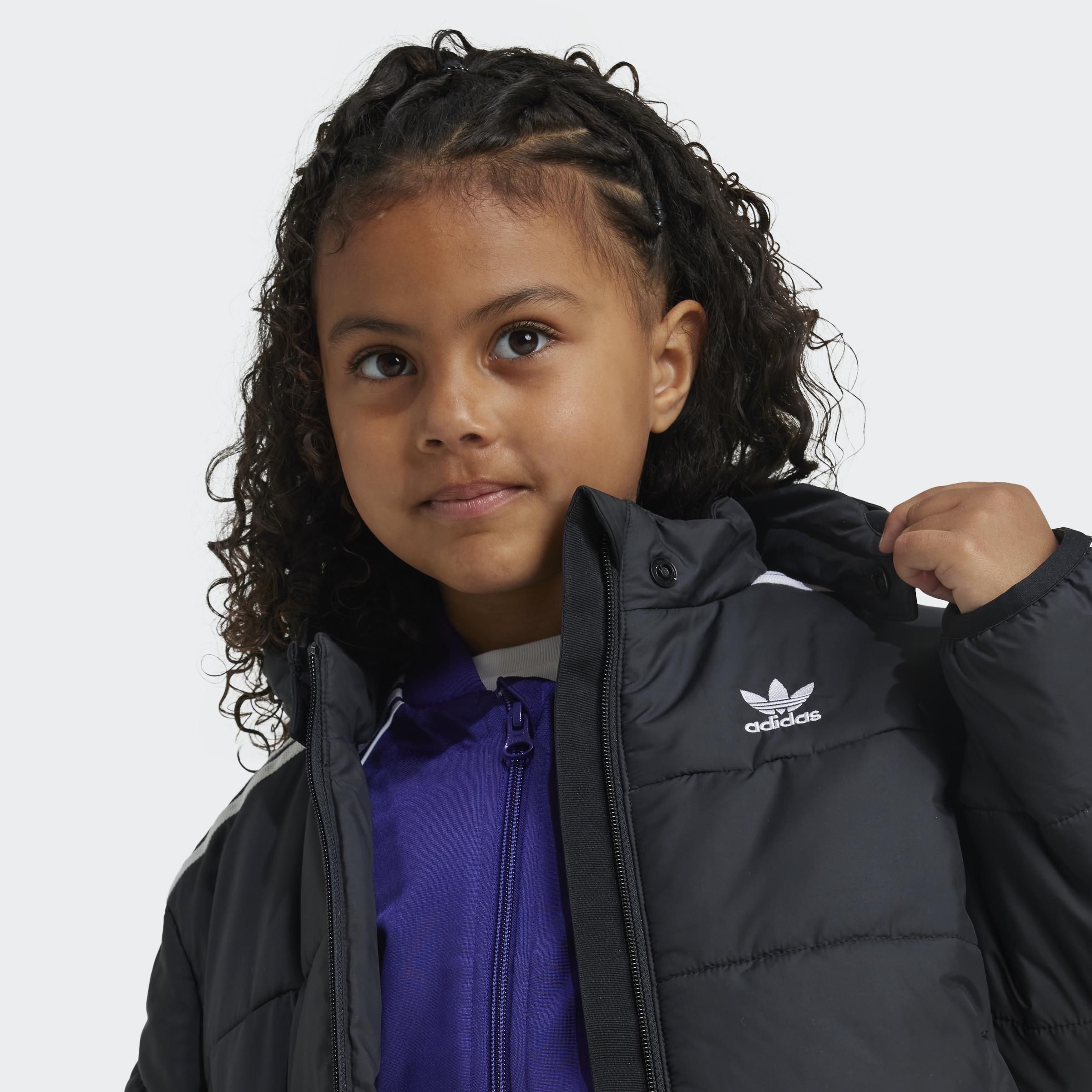 Kids Unisex Adicolor Jacket, Black, A901_ONE, large image number 3