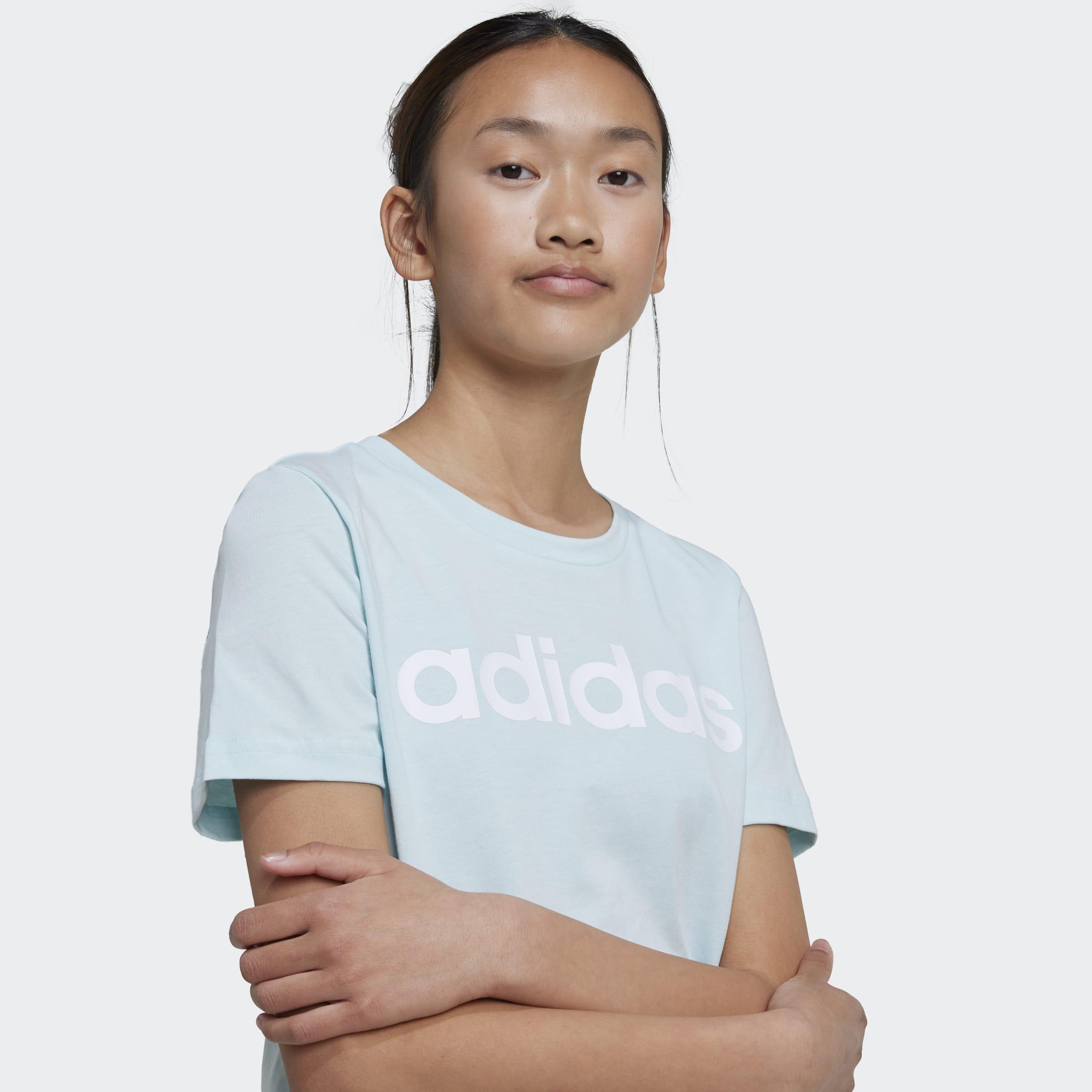 Kids Essentials Linear Logo Cotton Slim Fit T-Shirt, Green, A901_ONE, large image number 3