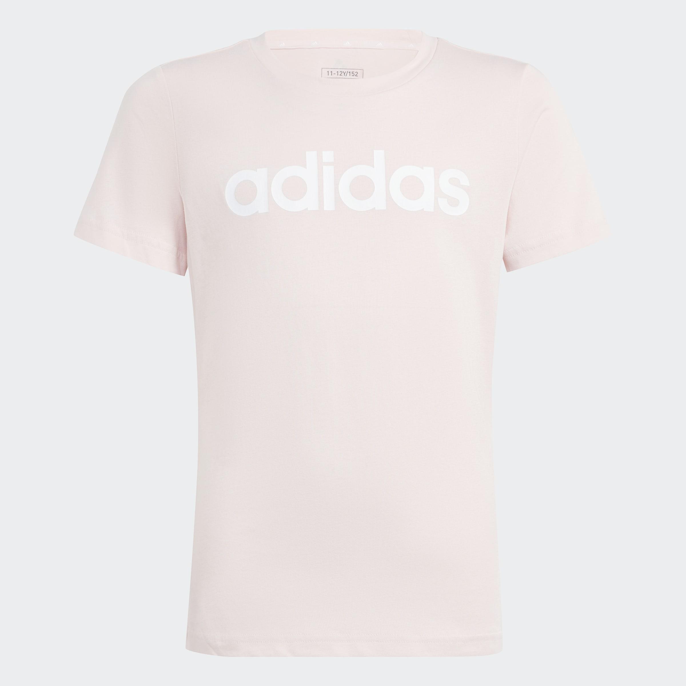 Kids Essentials Linear Logo Cotton Slim Fit T-Shirt, Pink, A901_ONE, large image number 0