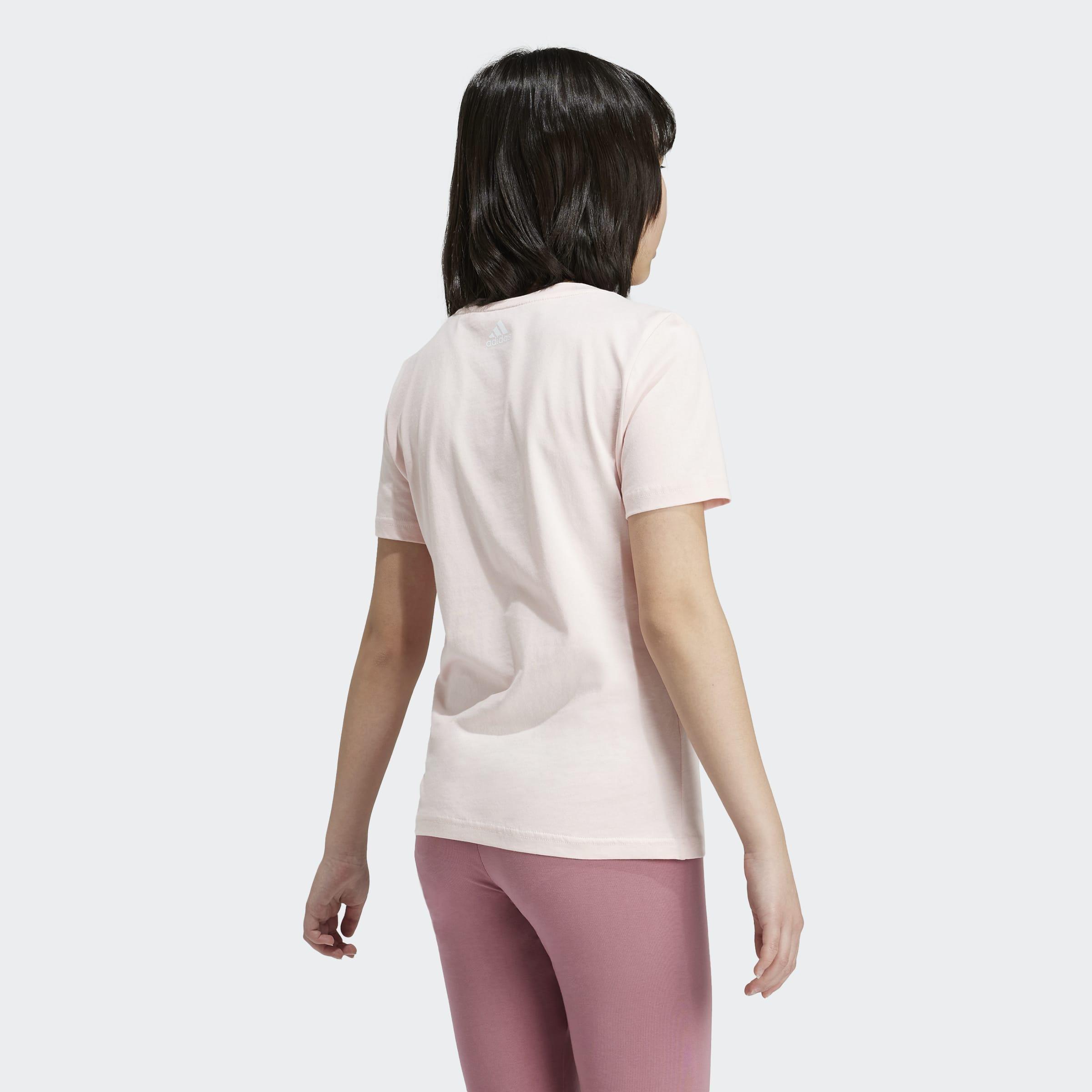 Kids Essentials Linear Logo Cotton Slim Fit T-Shirt, Pink, A901_ONE, large image number 2