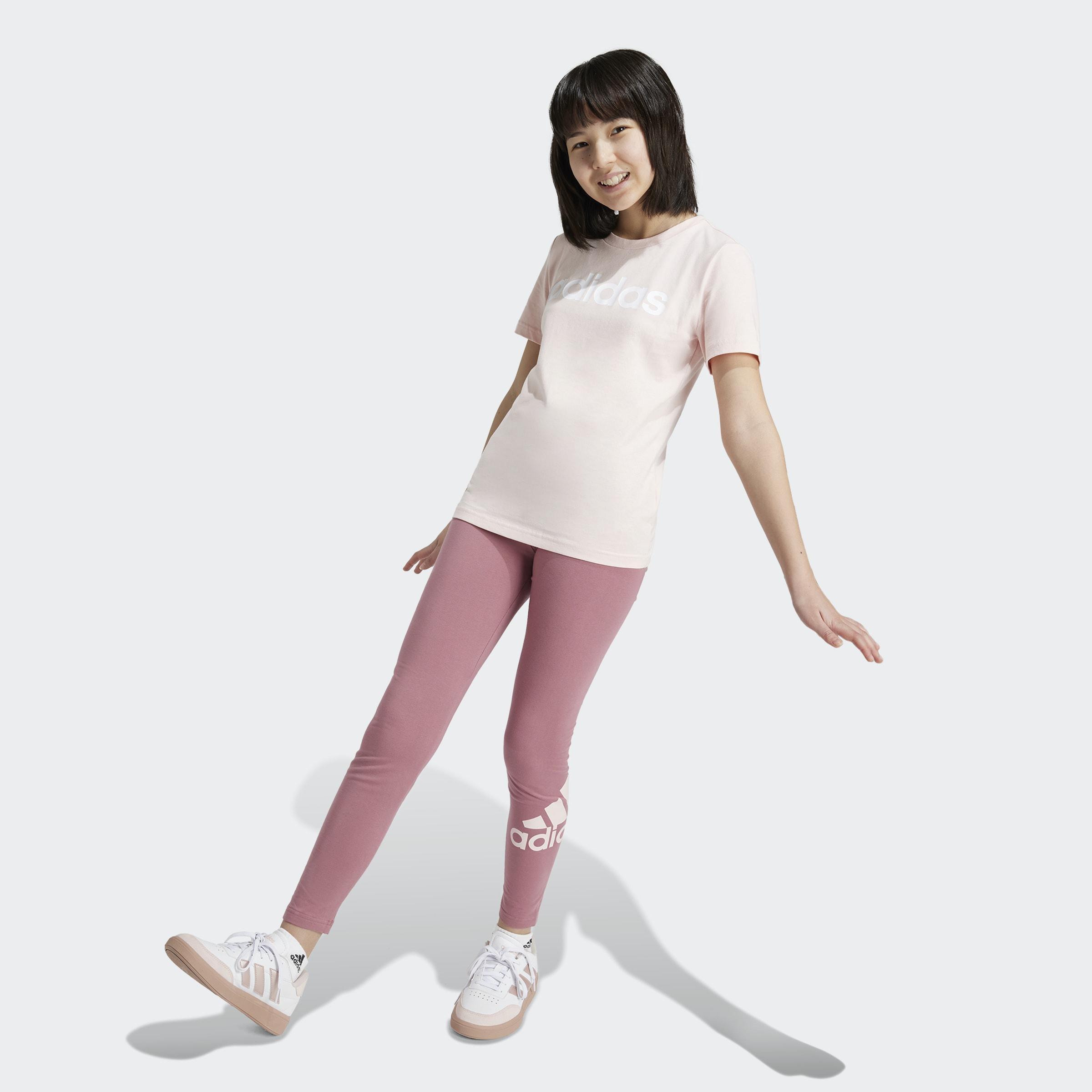 Kids Essentials Linear Logo Cotton Slim Fit T-Shirt, Pink, A901_ONE, large image number 6