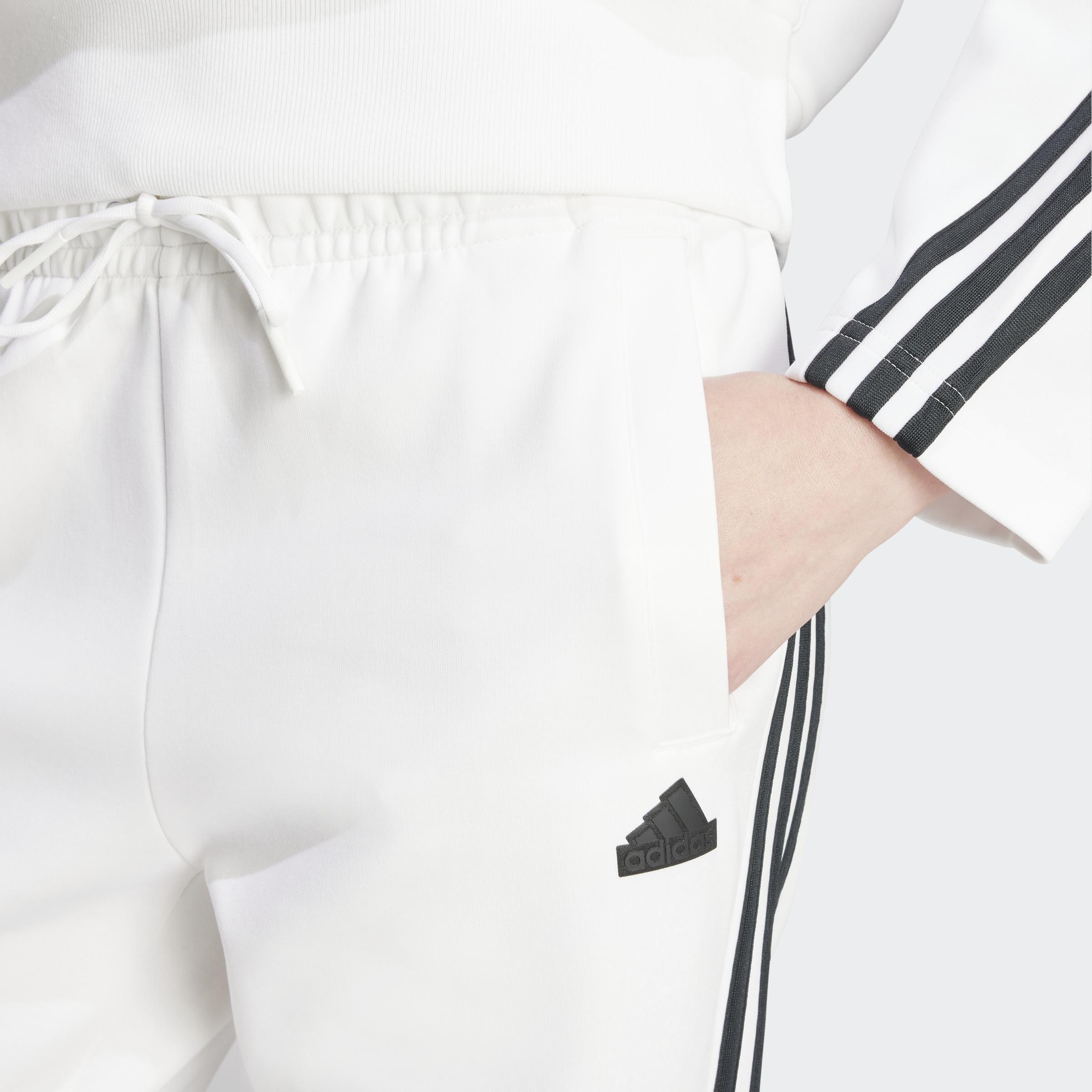 Future Icons 3-Stripes Regular Joggers, White, A901_ONE, large image number 3