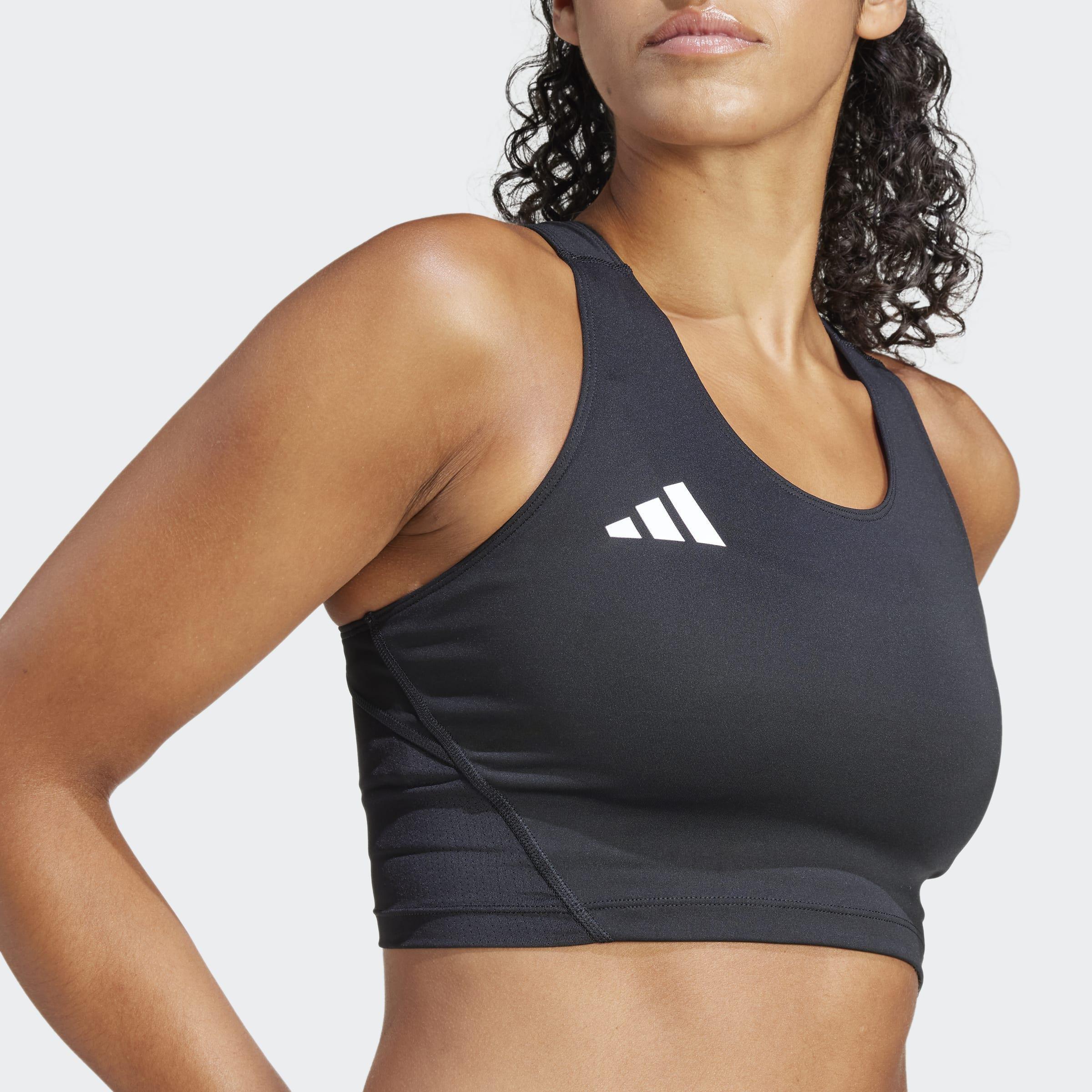 Adizero Essentials Running Crop Top, Black, A901_ONE, large image number 14