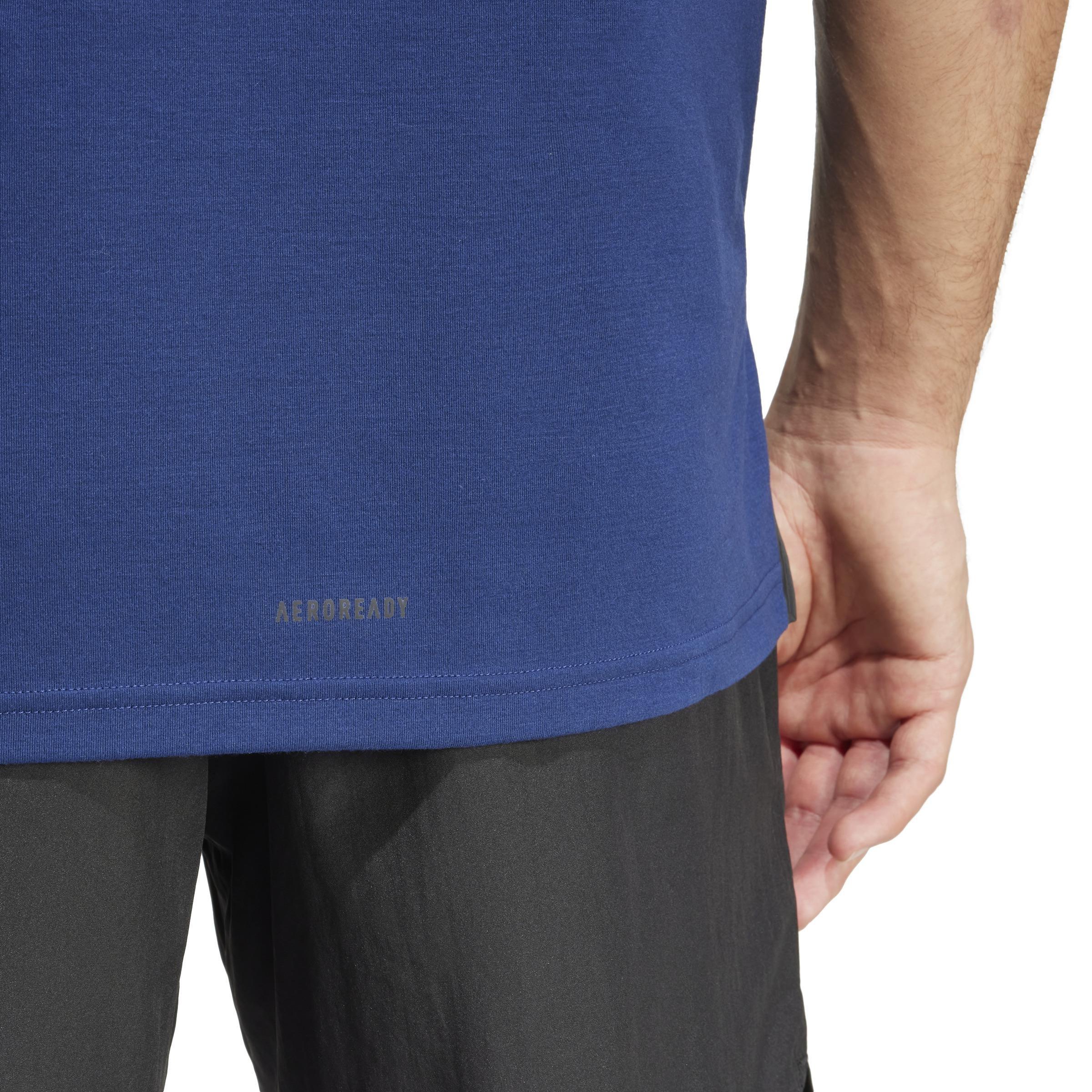 AEROREADY Designed for Training Logo Graphic T-Shirt, Blue, A901_ONE, large image number 5
