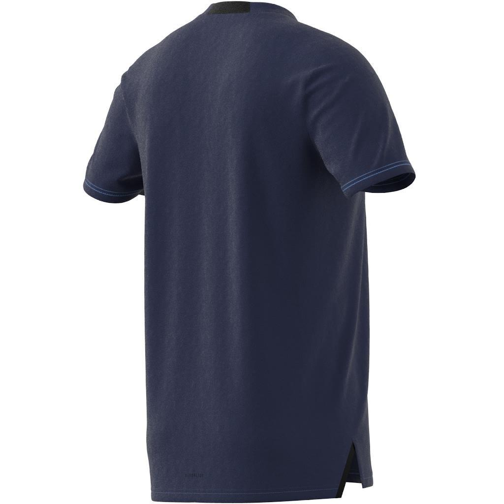 AEROREADY Designed for Training Logo Graphic T-Shirt, Blue, A901_ONE, large image number 6
