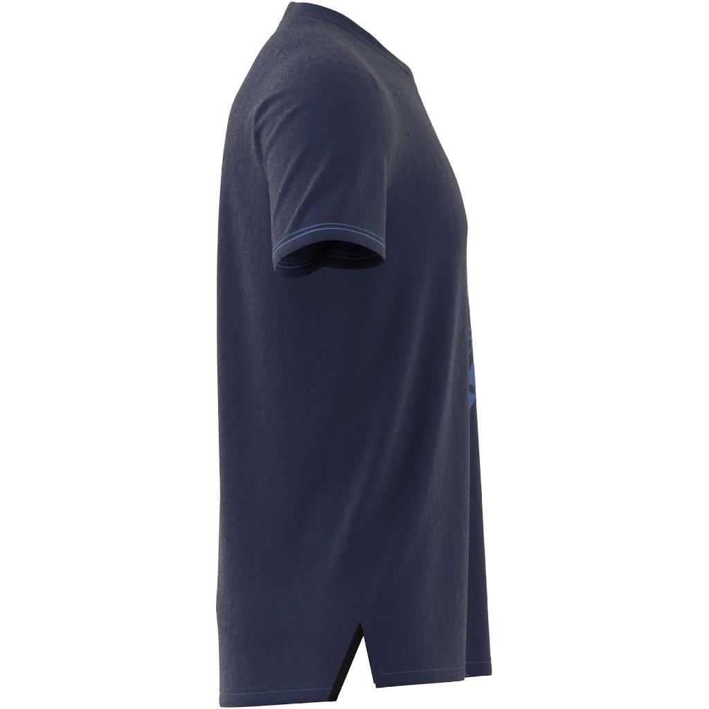 AEROREADY Designed for Training Logo Graphic T-Shirt, Blue, A901_ONE, large image number 10