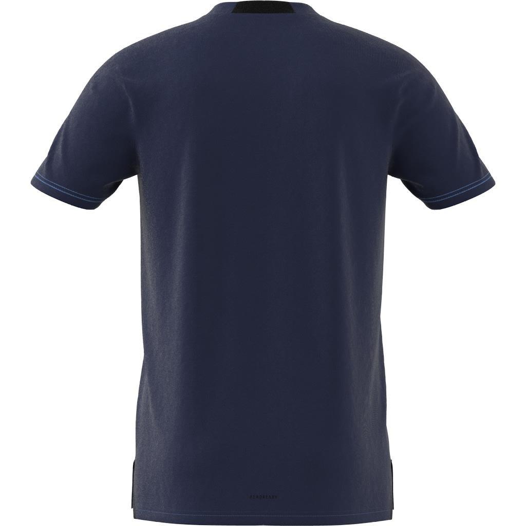 AEROREADY Designed for Training Logo Graphic T-Shirt, Blue, A901_ONE, large image number 12