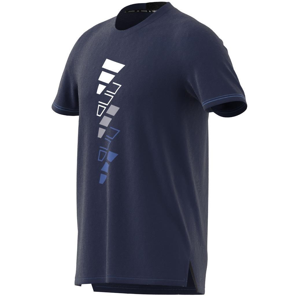 AEROREADY Designed for Training Logo Graphic T-Shirt, Blue, A901_ONE, large image number 13