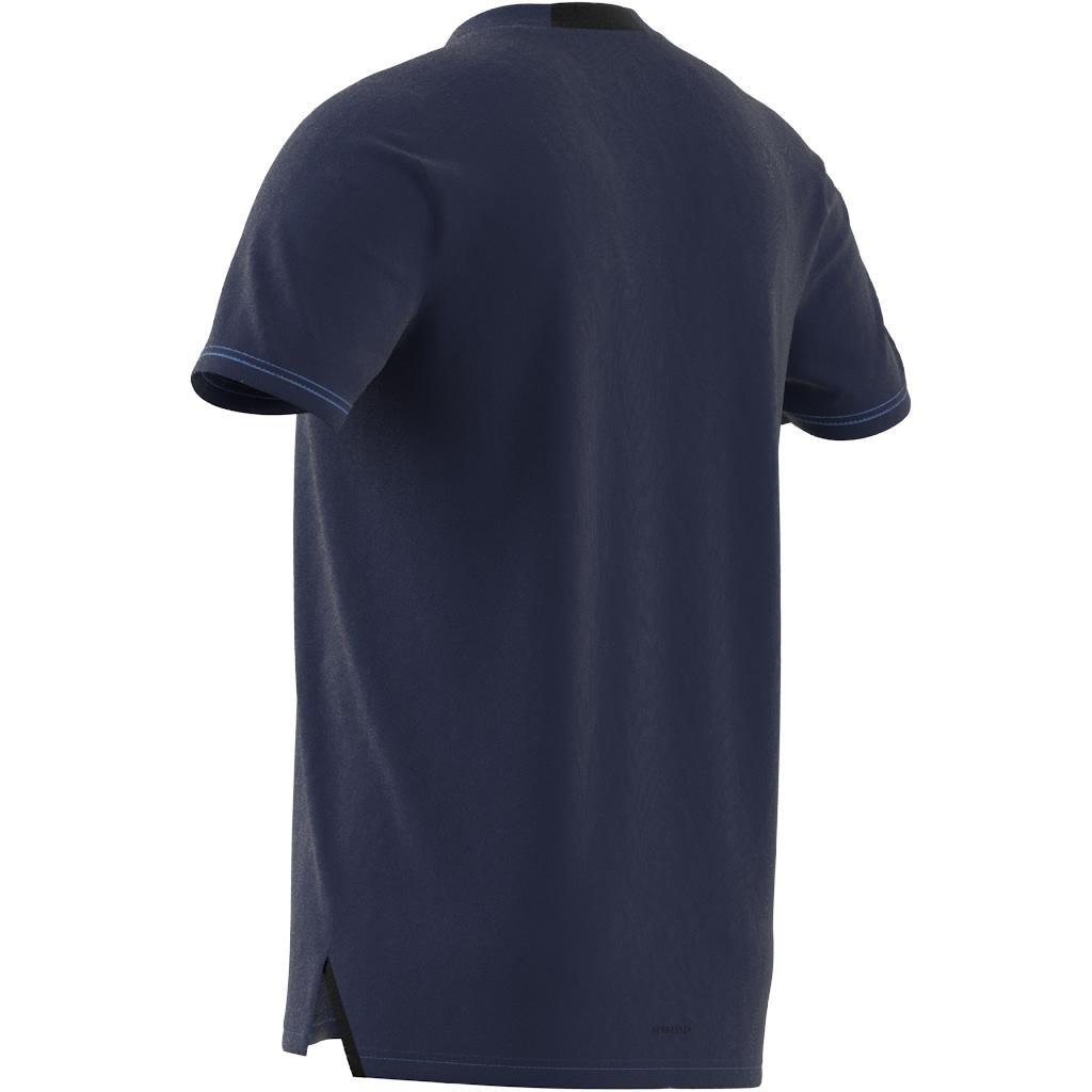 AEROREADY Designed for Training Logo Graphic T-Shirt, Blue, A901_ONE, large image number 14