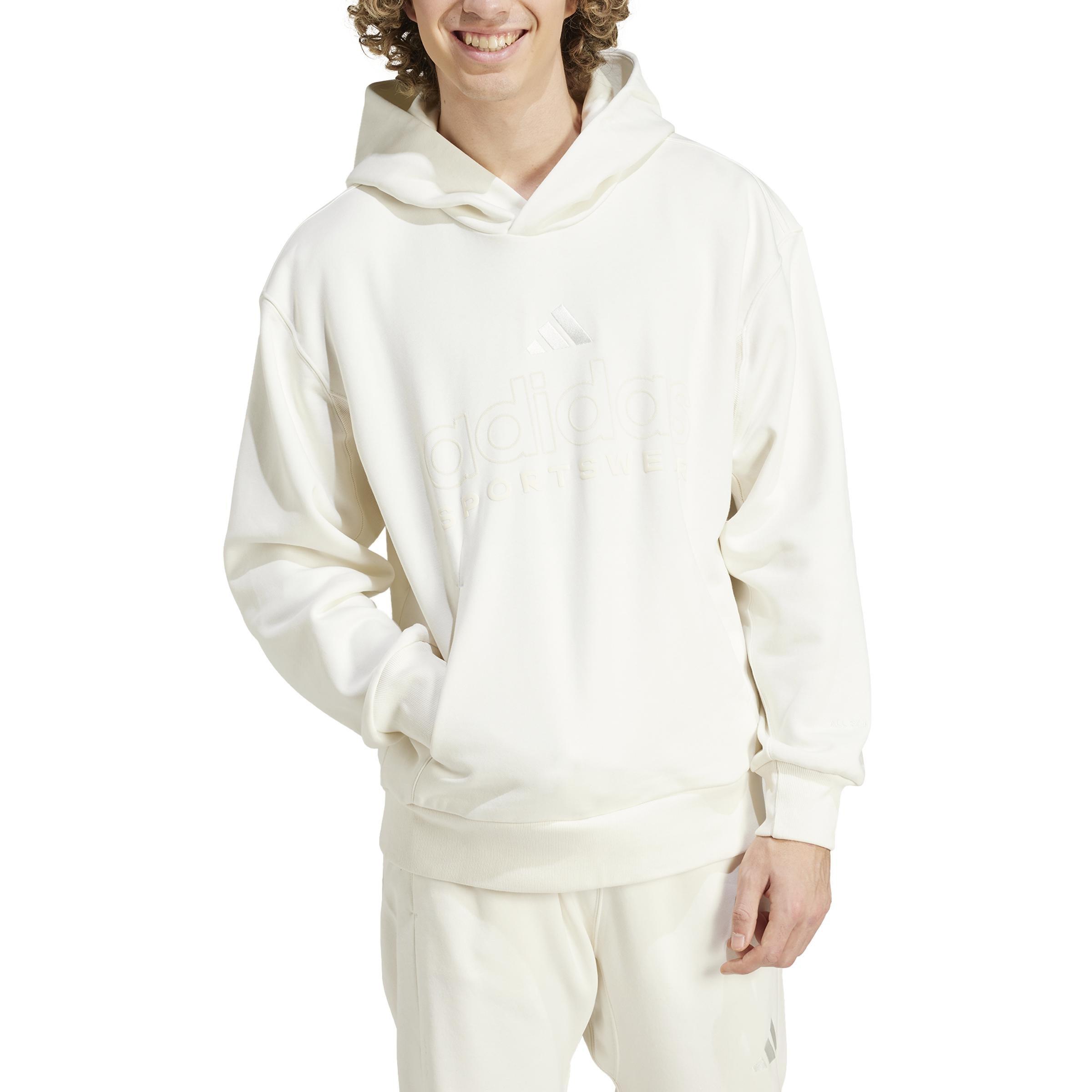 ALL SZN Fleece Graphic Hoodie, White, , large image number 0
