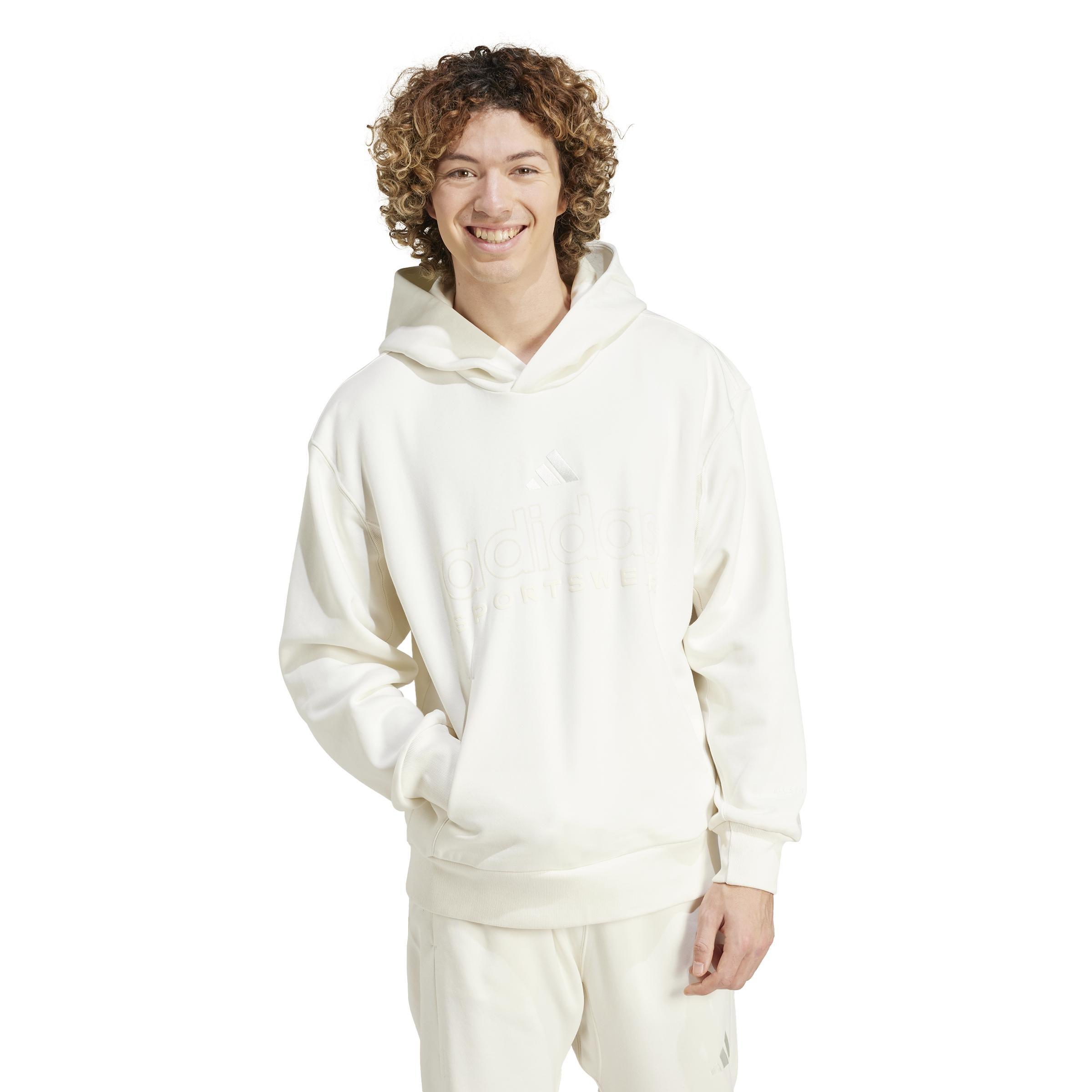 ALL SZN Fleece Graphic Hoodie, White, , large image number 6