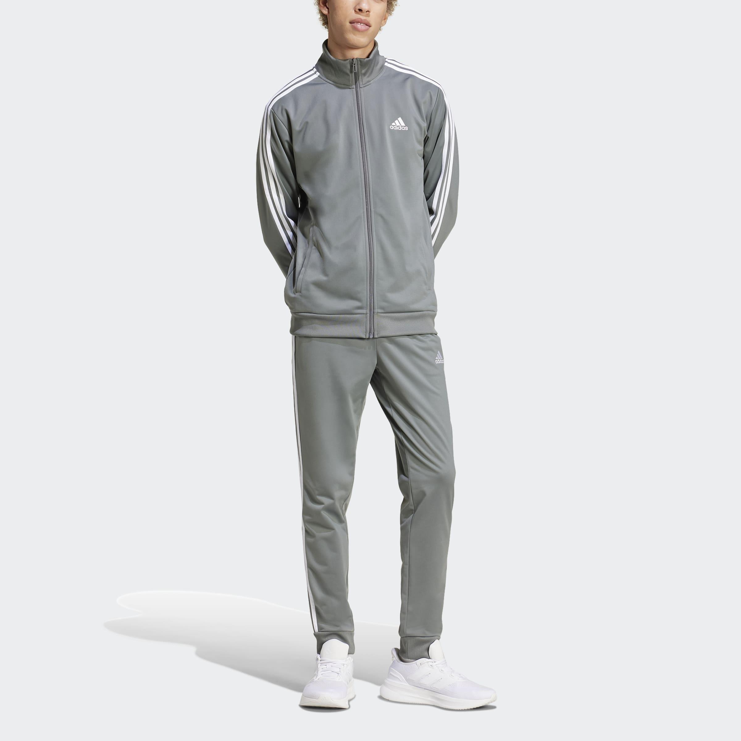 Basic 3-Stripes Tricot Track Suit, Grey, A901_ONE, large image number 0