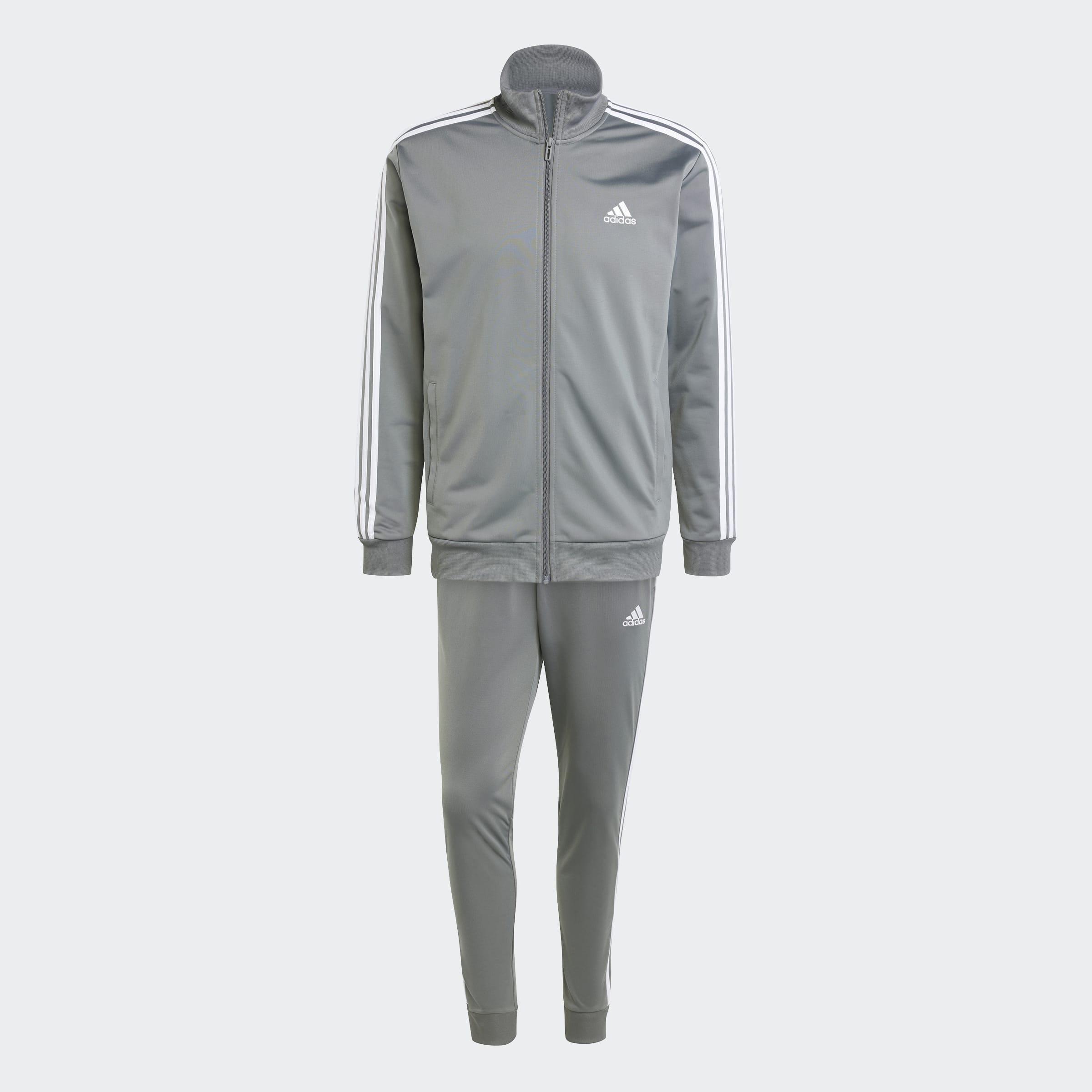 Basic 3-Stripes Tricot Track Suit, Grey, A901_ONE, large image number 1