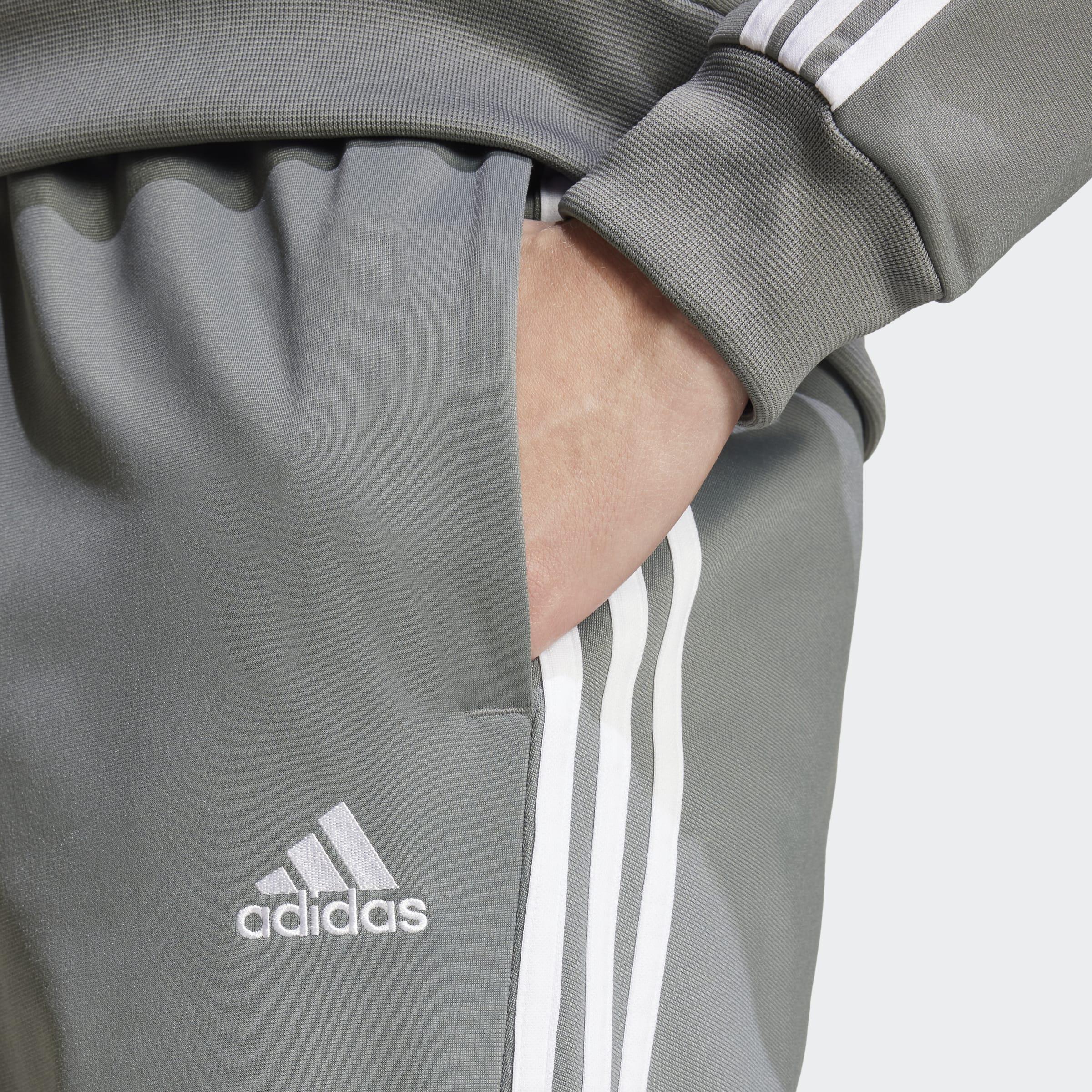 Basic 3-Stripes Tricot Track Suit, Grey, A901_ONE, large image number 4
