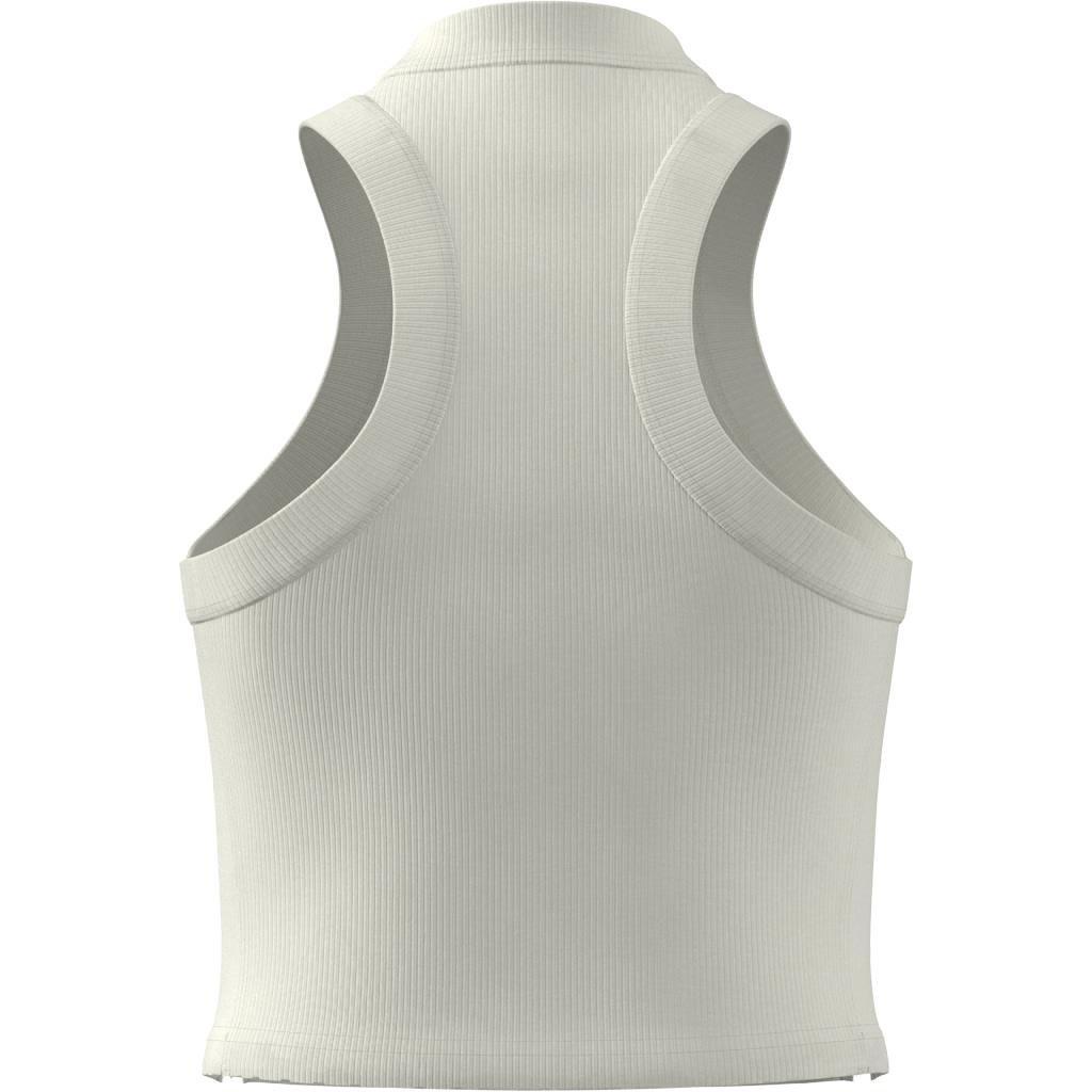 Lounge Ribbed Crop Tank Top, White, A901_ONE, large image number 10