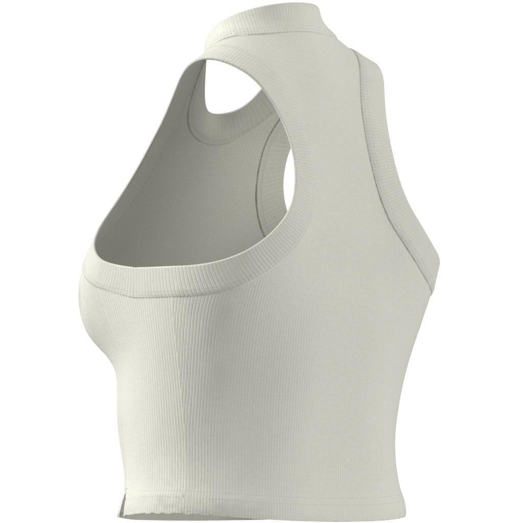 Lounge Ribbed Crop Tank Top, White, A901_ONE, large image number 14