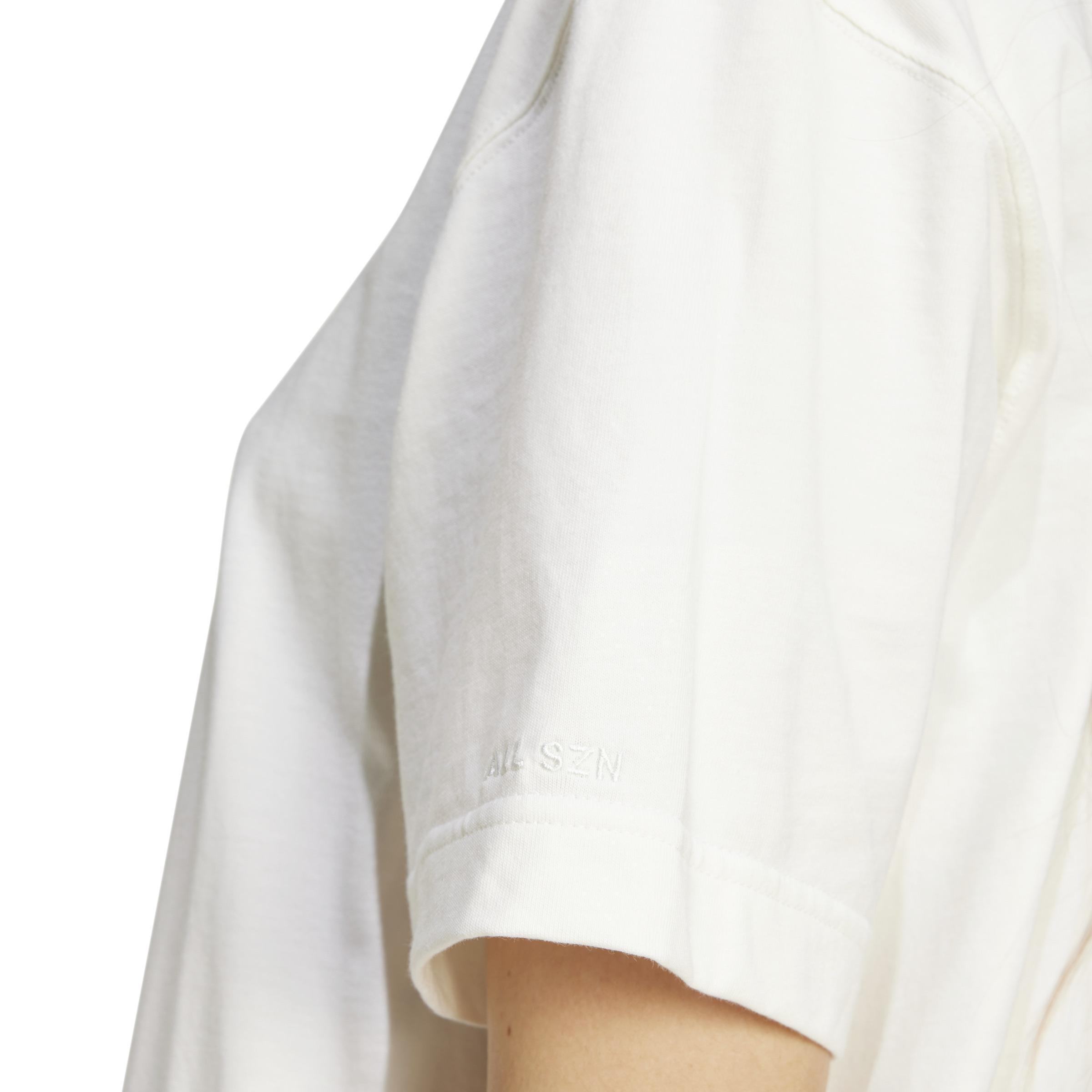 ALL SZN Loose T-Shirt, White, A901_ONE, large image number 5