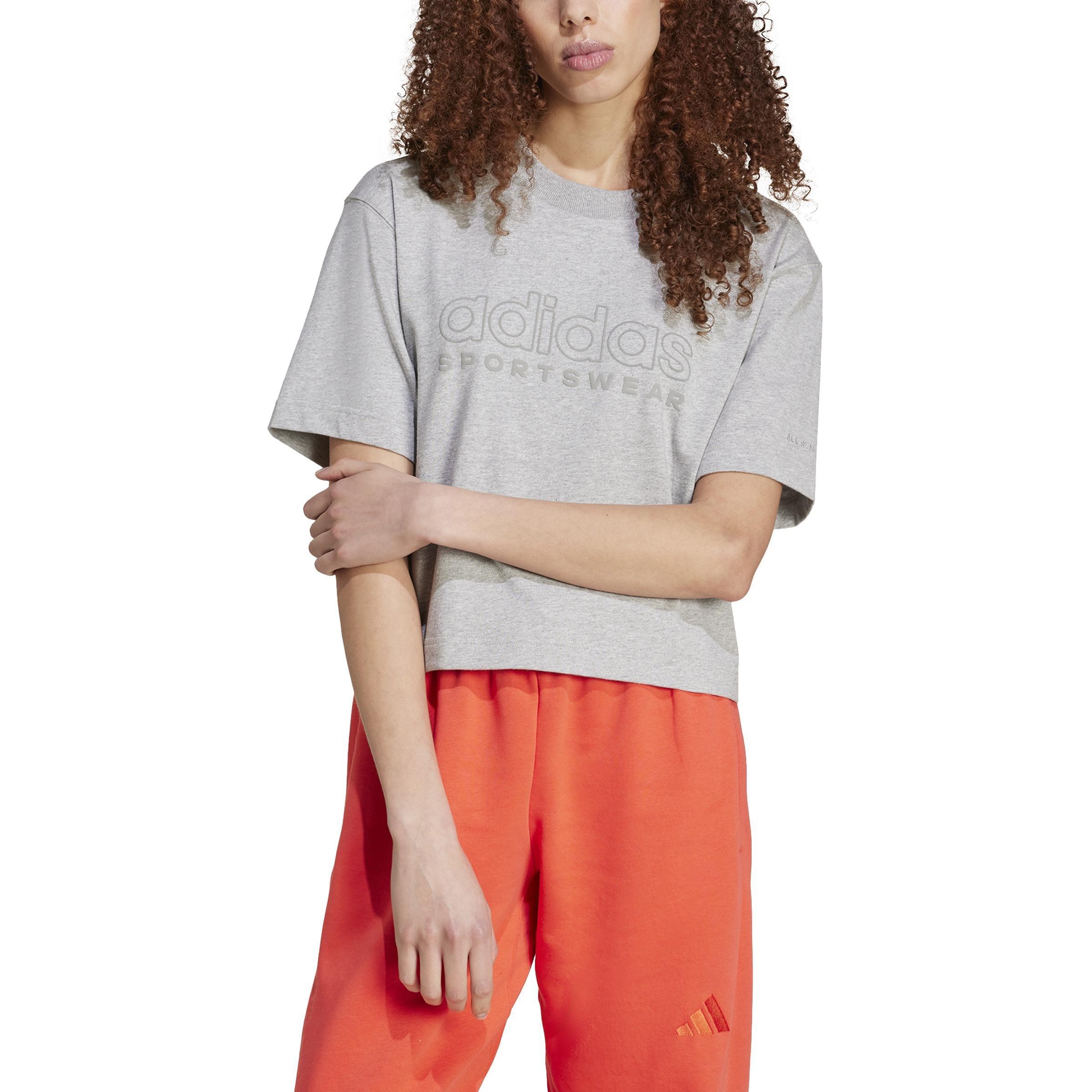 ALL SZN Graphic Loose T-Shirt, Grey, , large image number 1