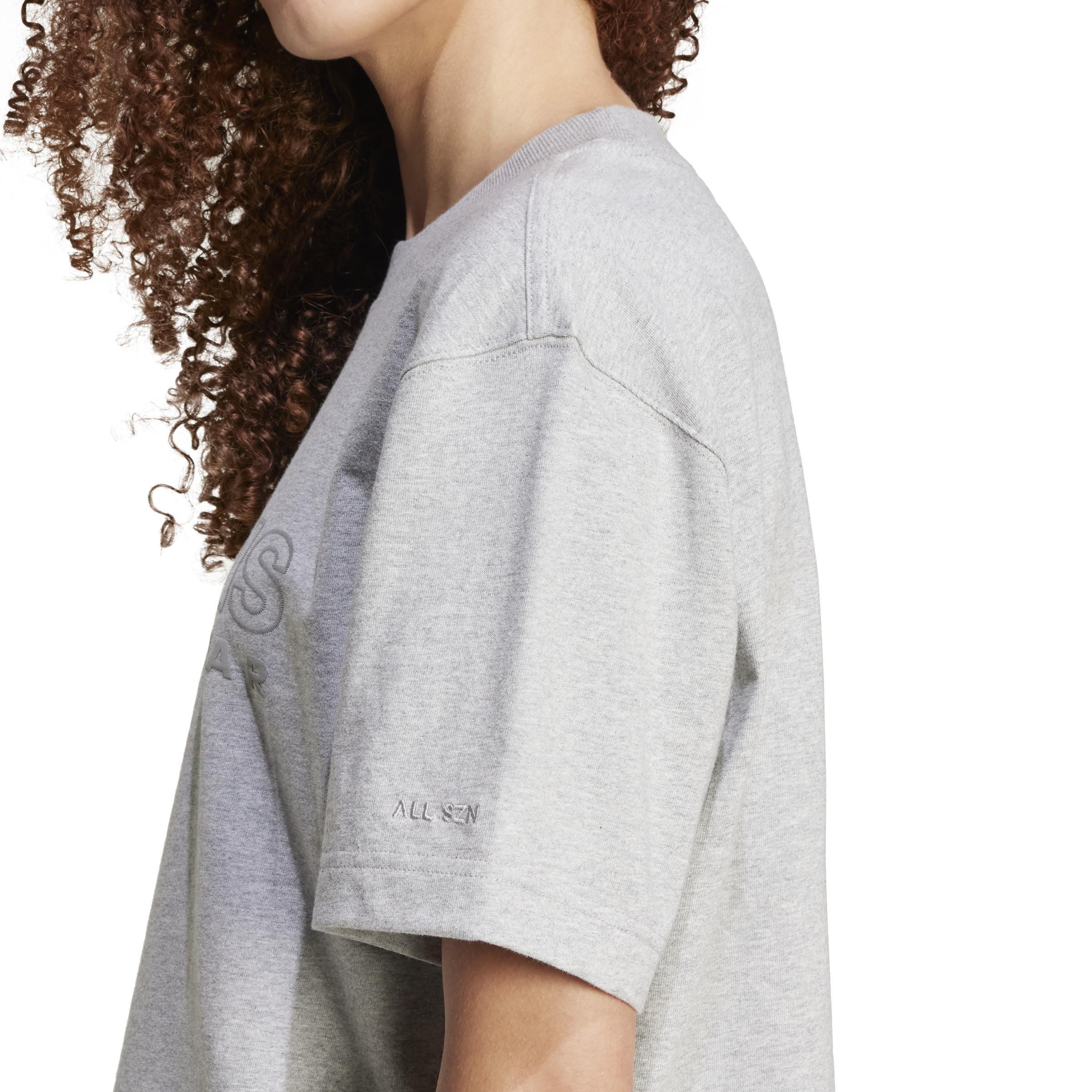 ALL SZN Graphic Loose T-Shirt, Grey, , large image number 5