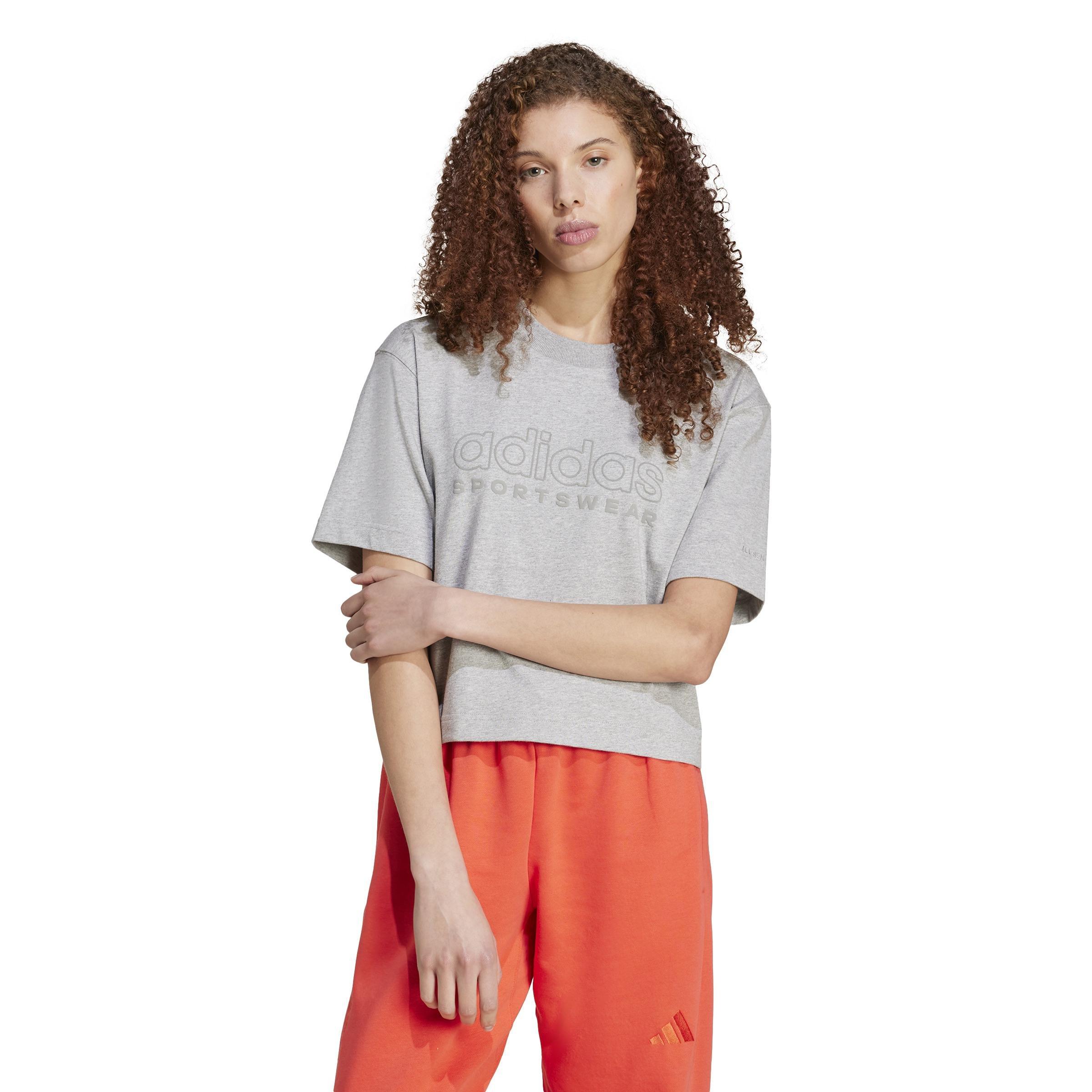 ALL SZN Graphic Loose T-Shirt, Grey, , large image number 6