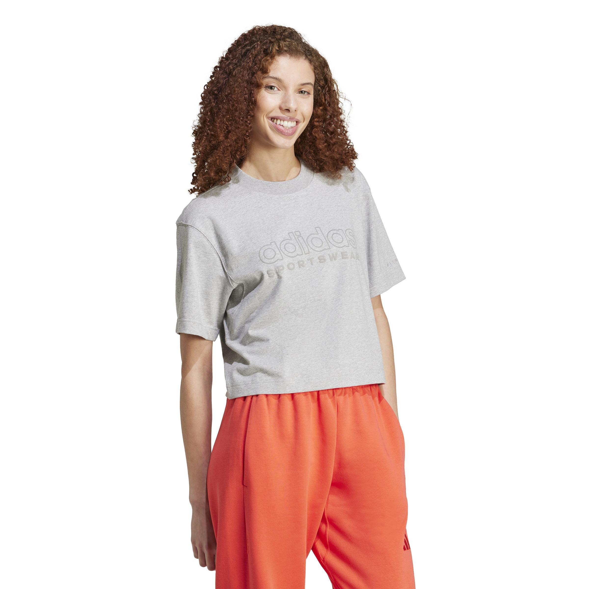 ALL SZN Graphic Loose T-Shirt, Grey, , large image number 8