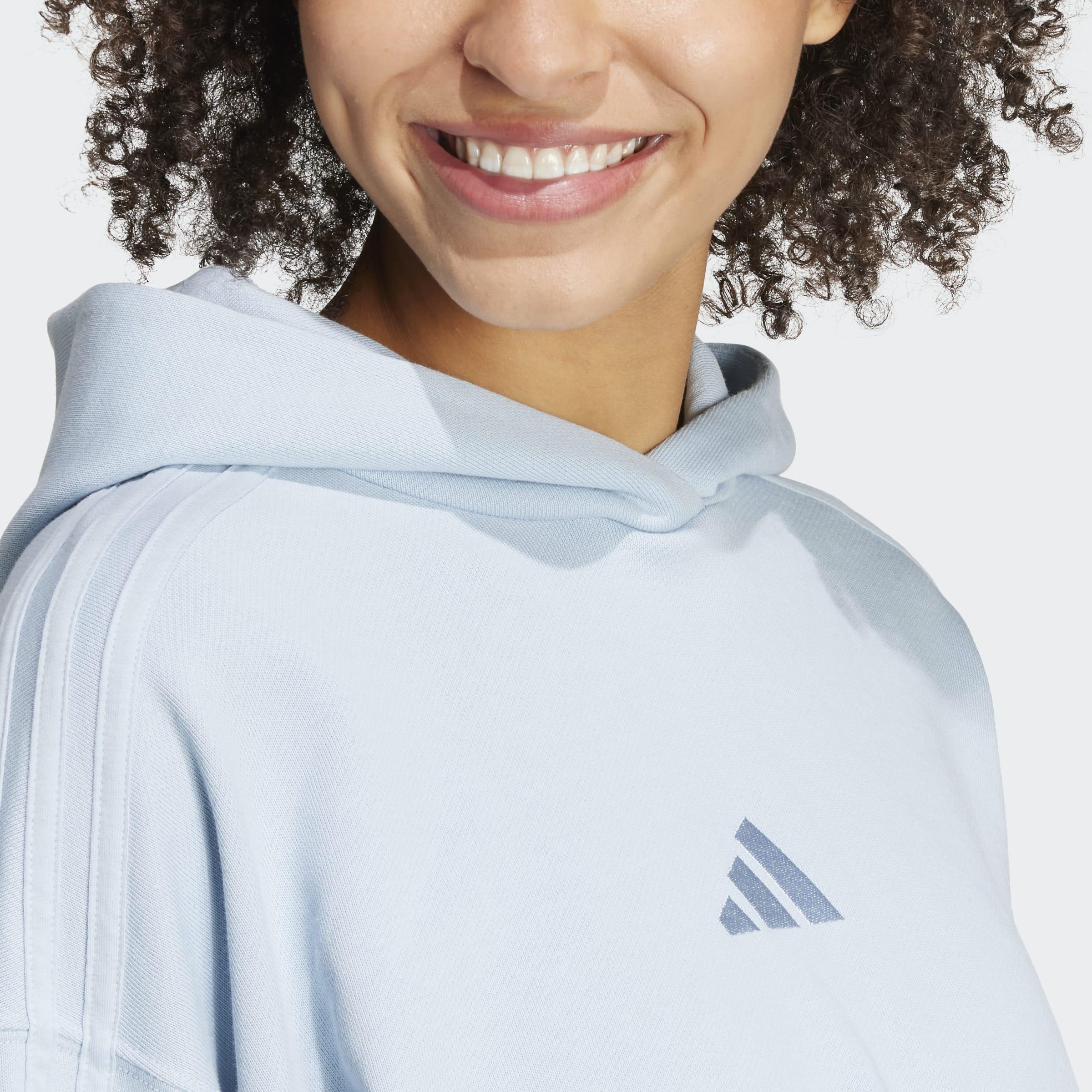 ALL SZN French Terry 3-Stripes Hoodie, Blue, A901_ONE, large image number 4