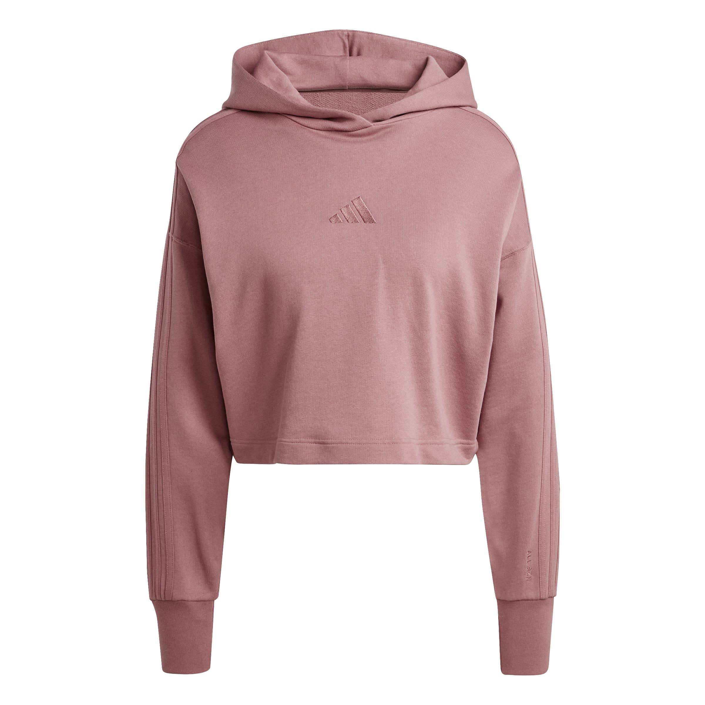ALL SZN French Terry 3-Stripes Hoodie, Red, A901_ONE, medium