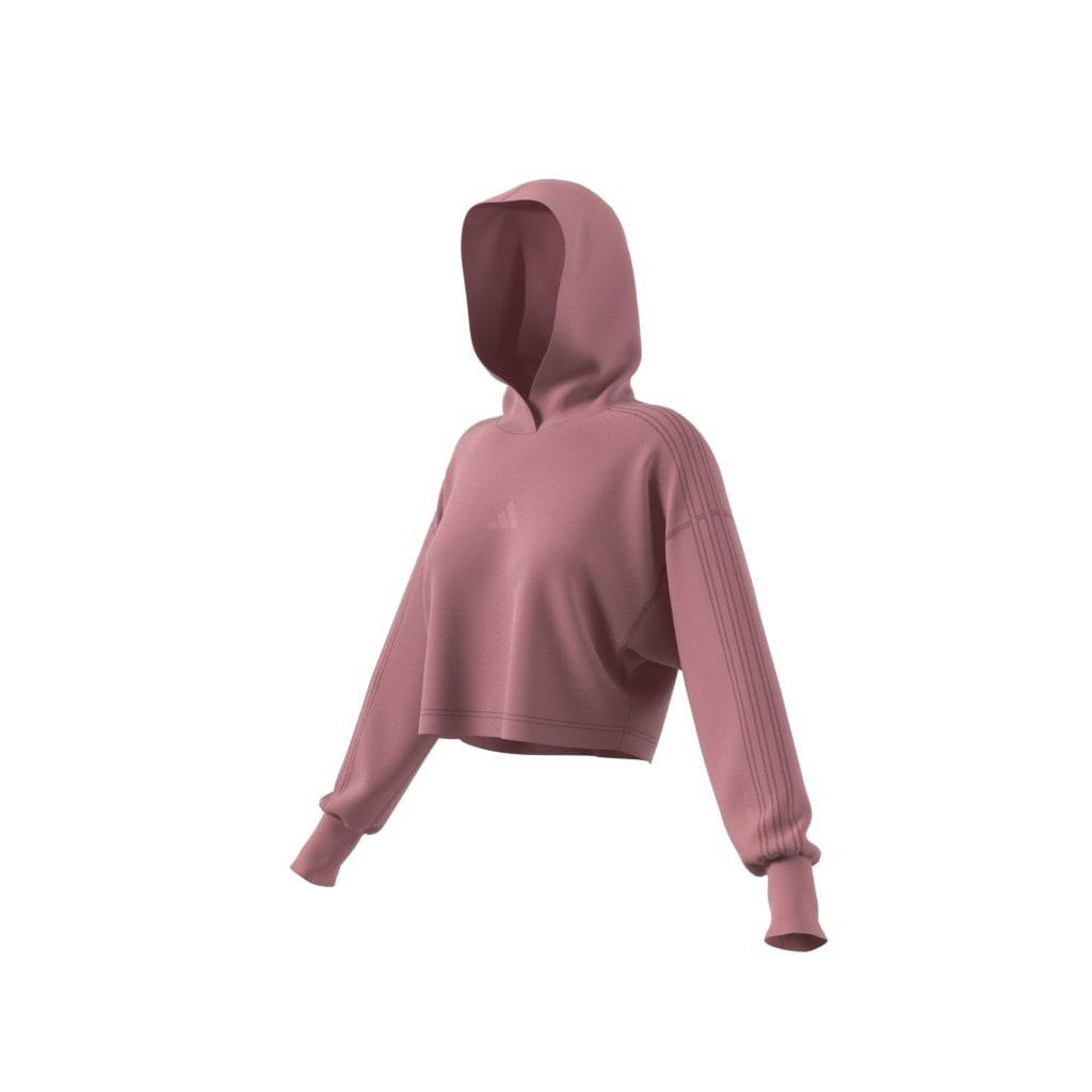 ALL SZN French Terry 3-Stripes Hoodie, Red, A901_ONE, large image number 7