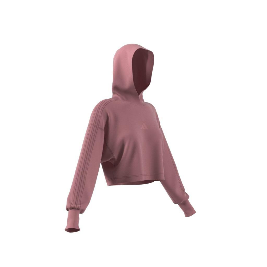 ALL SZN French Terry 3-Stripes Hoodie, Red, A901_ONE, large image number 7