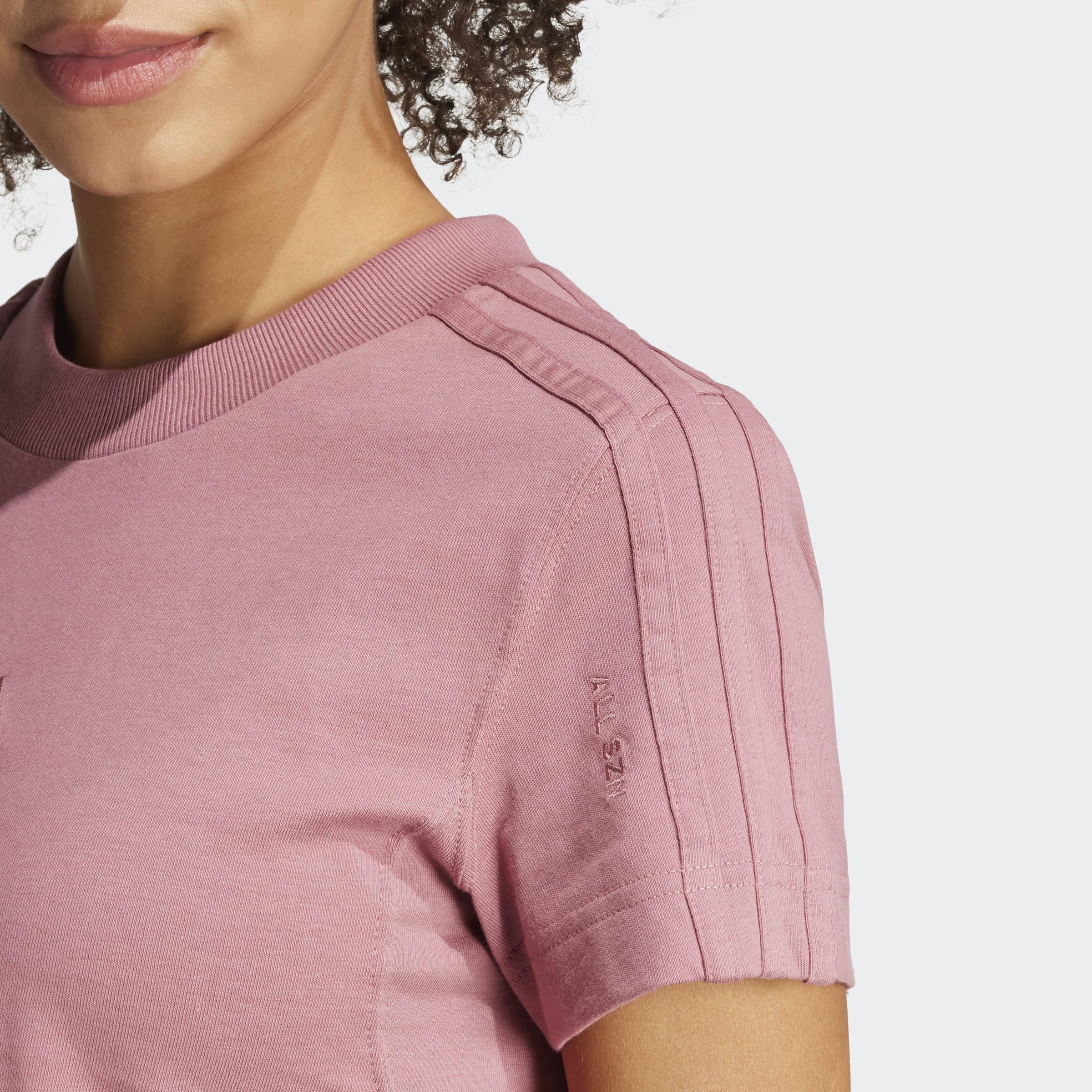 ALL SZN 3-Stripes Slim T-Shirt, Red, A901_ONE, large image number 3