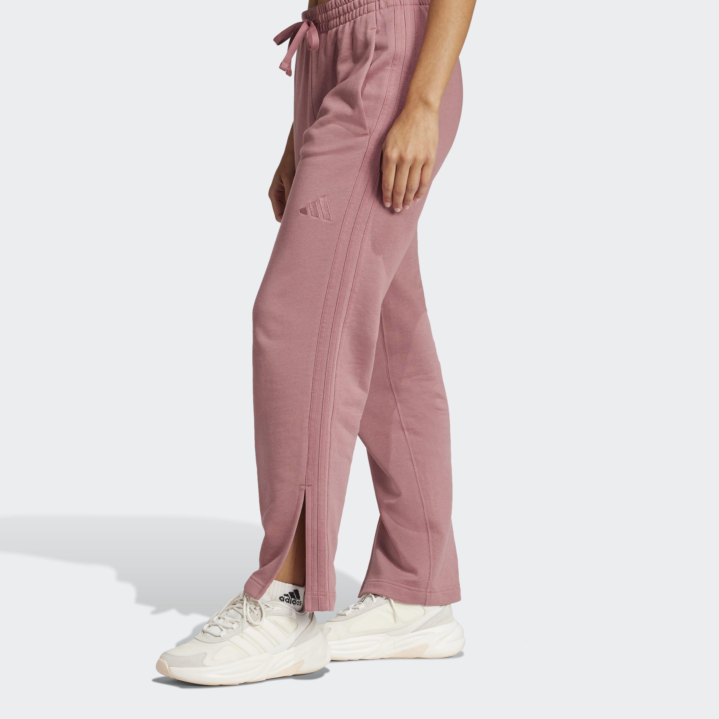 ALL SZN French Terry 3-Stripes Straight Leg Joggers, Red