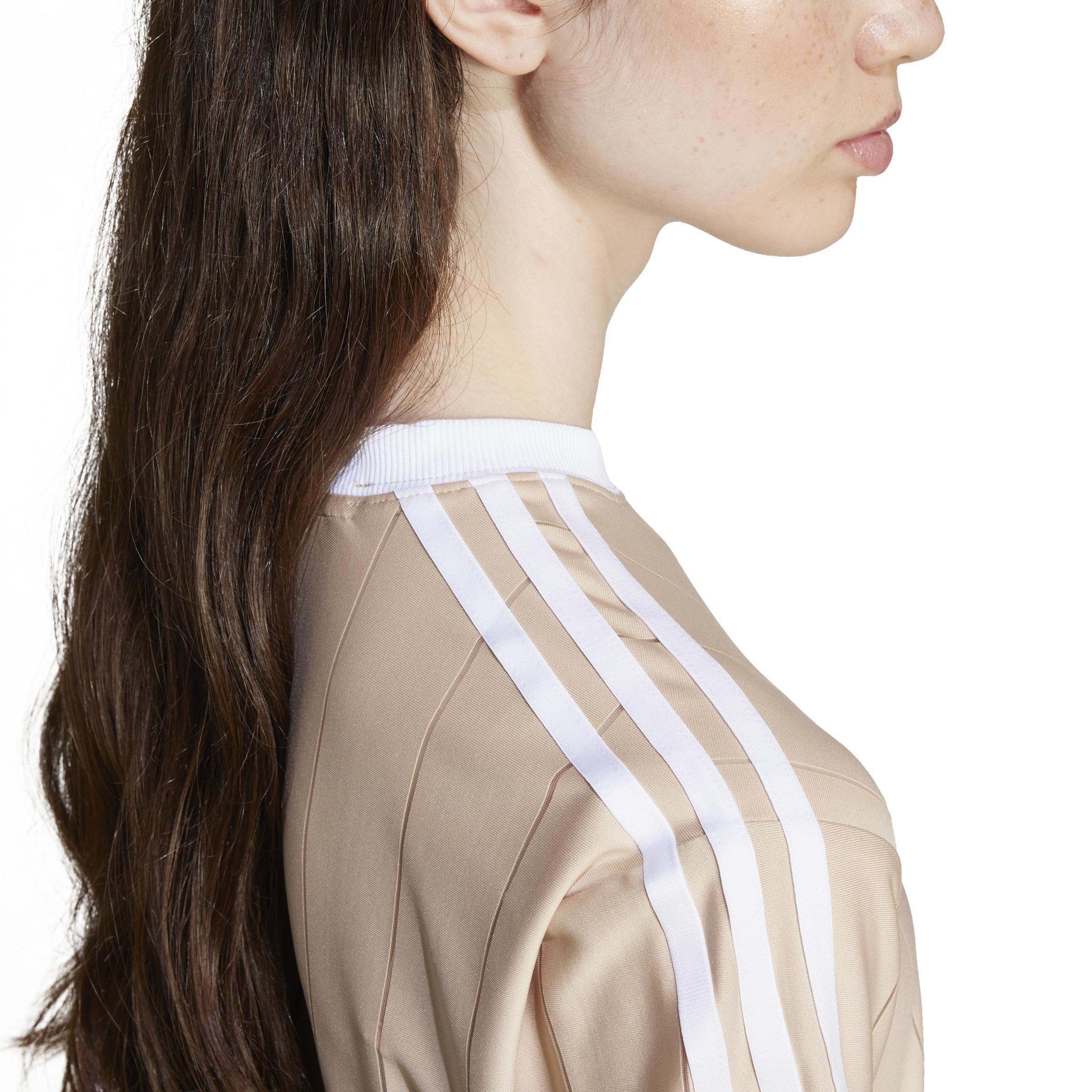 Adicolor 3-Stripes Pinstripe T-Shirt, Beige, , large image number 5