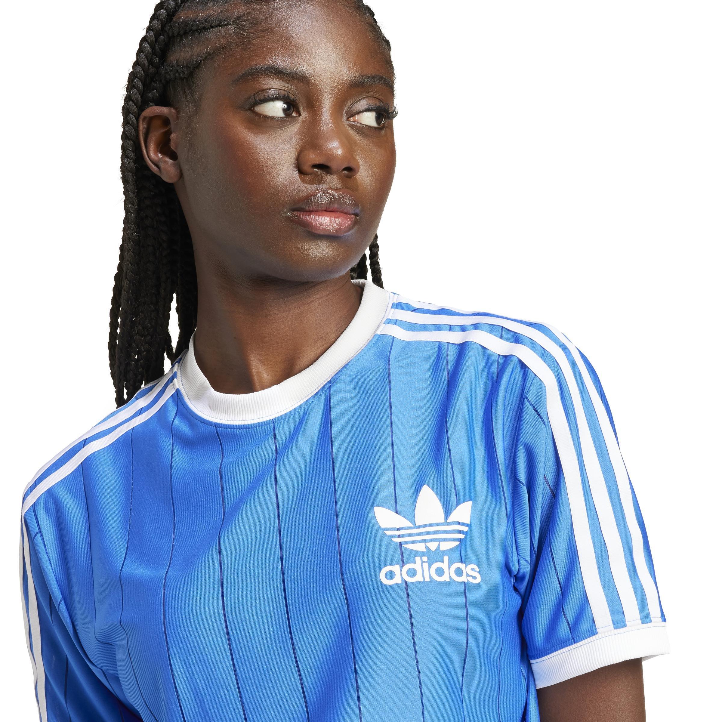 Adicolor 3-Stripes Pinstripe T-Shirt, Blue, A901_ONE, large image number 5