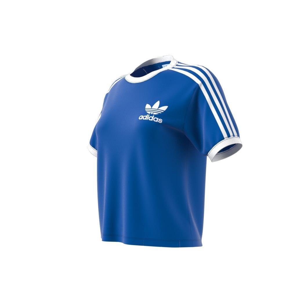 Adicolor 3-Stripes Pinstripe T-Shirt, Blue, A901_ONE, large image number 7