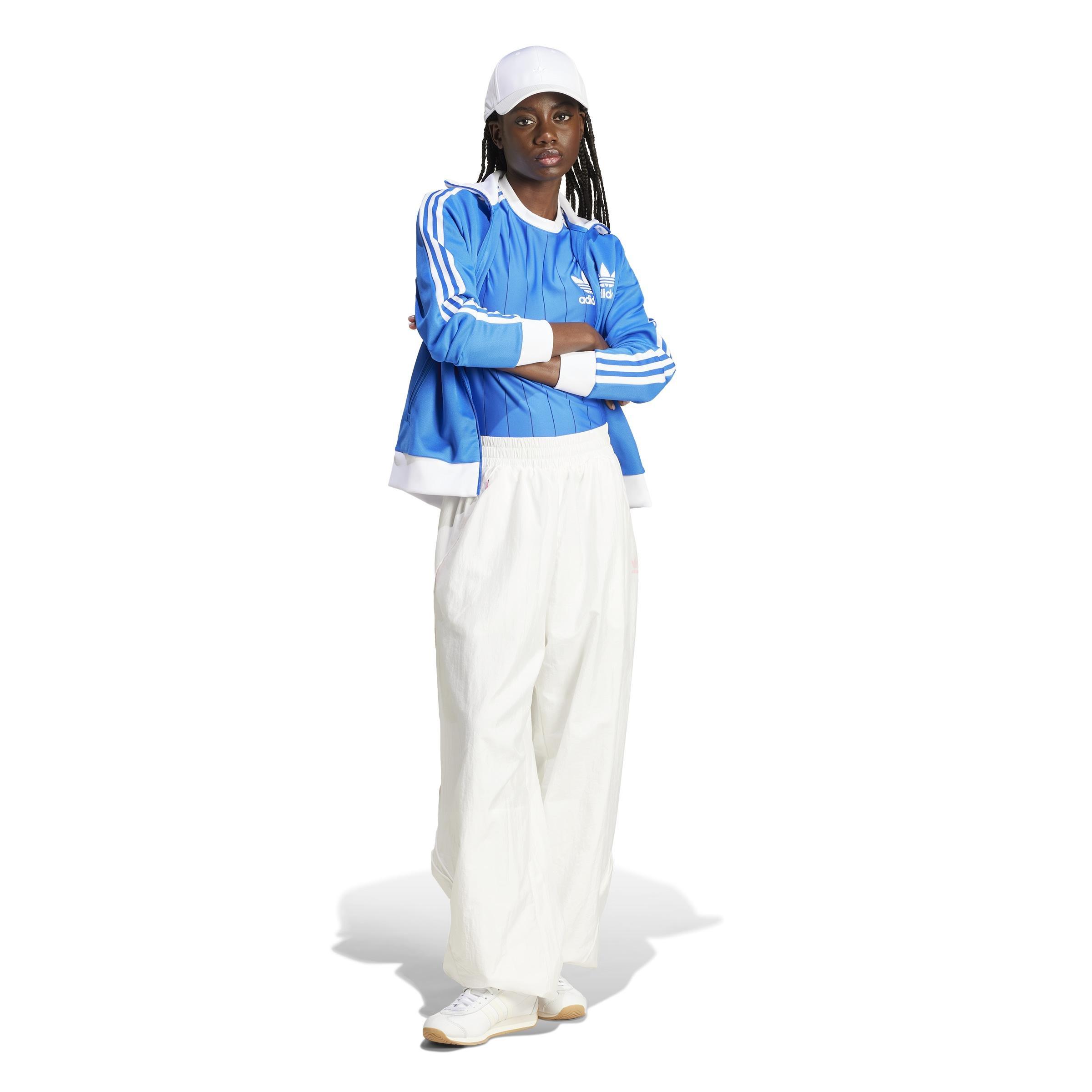 Adicolor 3-Stripes Pinstripe T-Shirt, Blue, A901_ONE, large image number 8