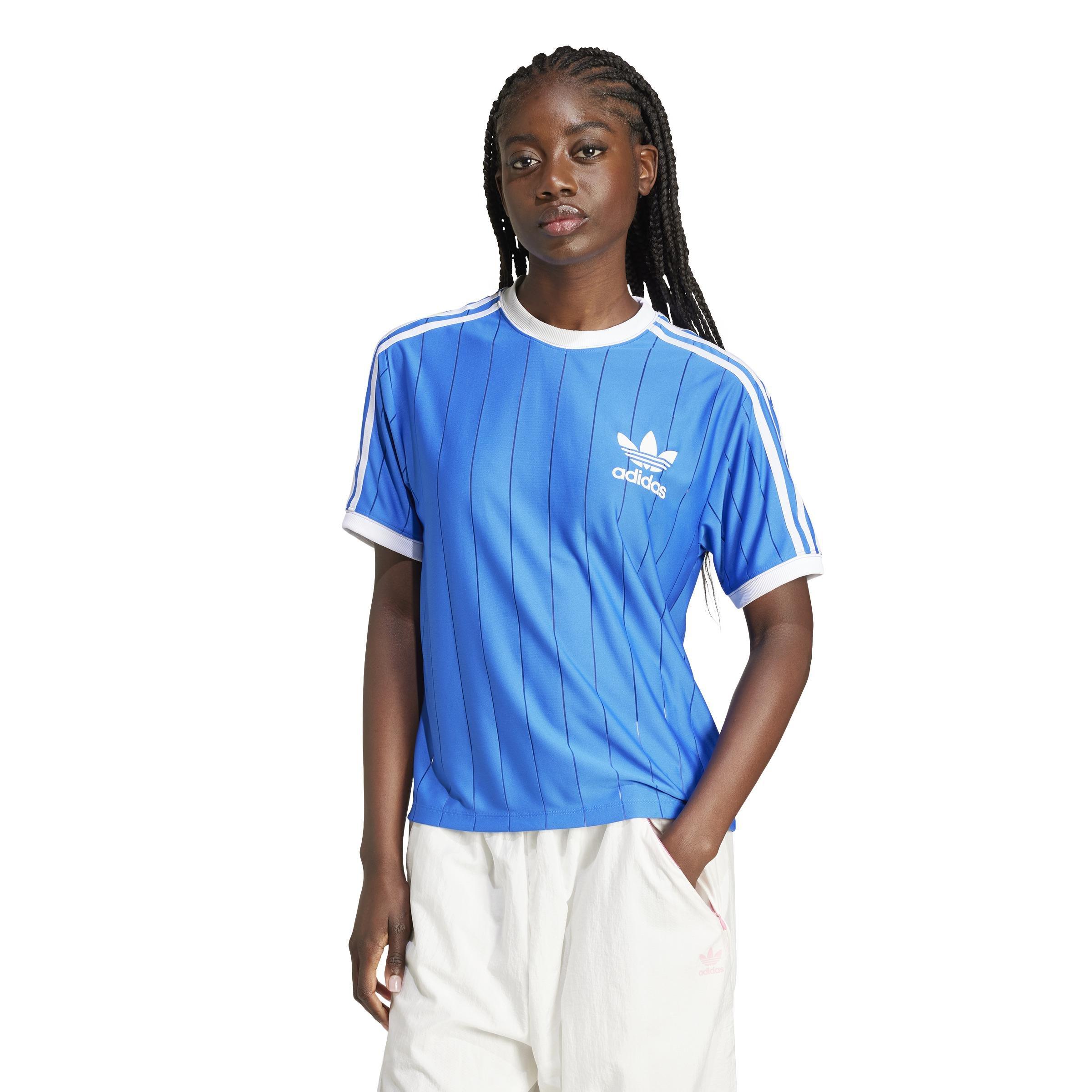 Adicolor 3-Stripes Pinstripe T-Shirt, Blue, A901_ONE, large image number 14