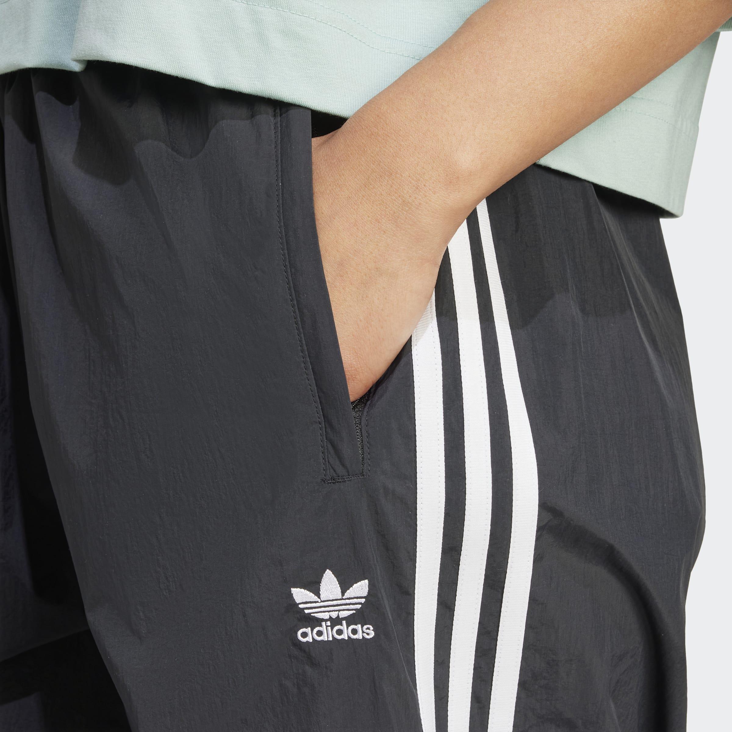3-Stripes Woven Parachute Tracksuit Bottoms, Black, A901_ONE, large image number 3