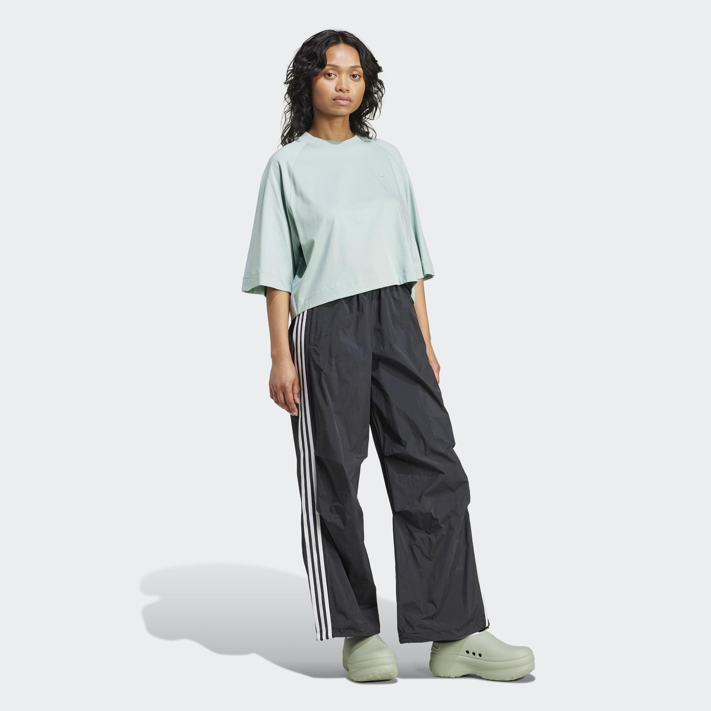 3-Stripes Woven Parachute Tracksuit Bottoms, Black, A901_ONE, large image number 4