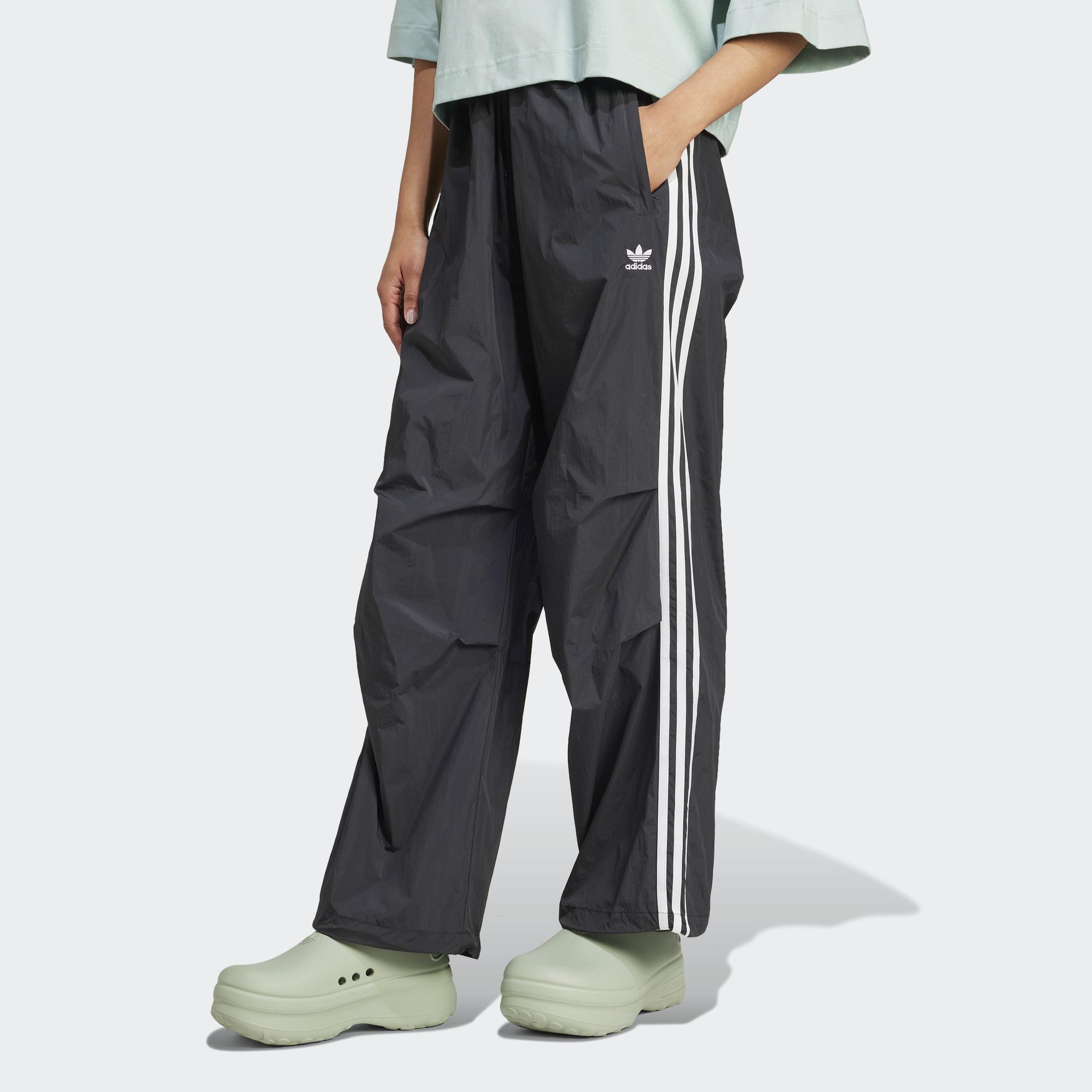 3-Stripes Woven Parachute Tracksuit Bottoms, Black, A901_ONE, large image number 5