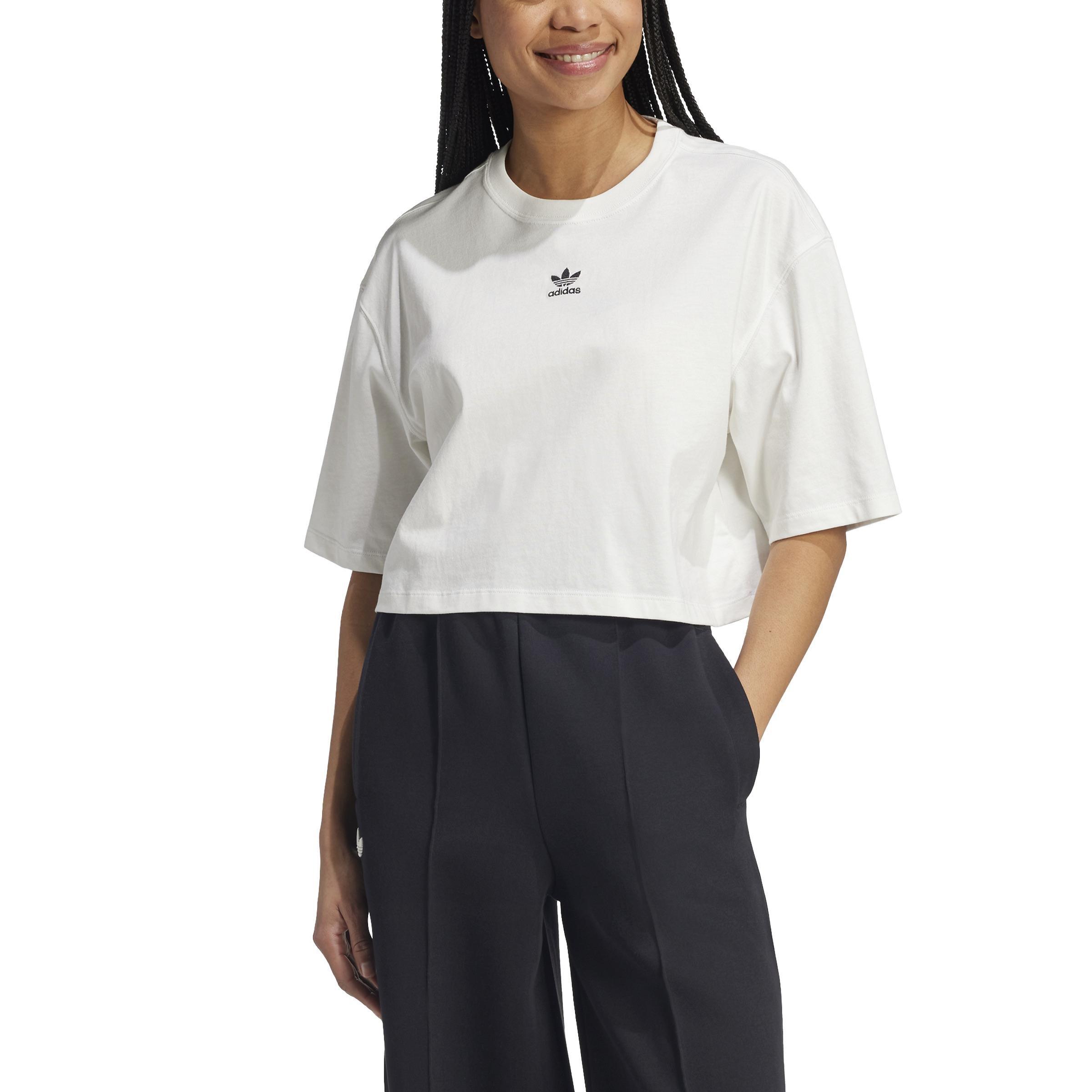 Essentials Crop T-Shirt, White, A901_ONE, large image number 1
