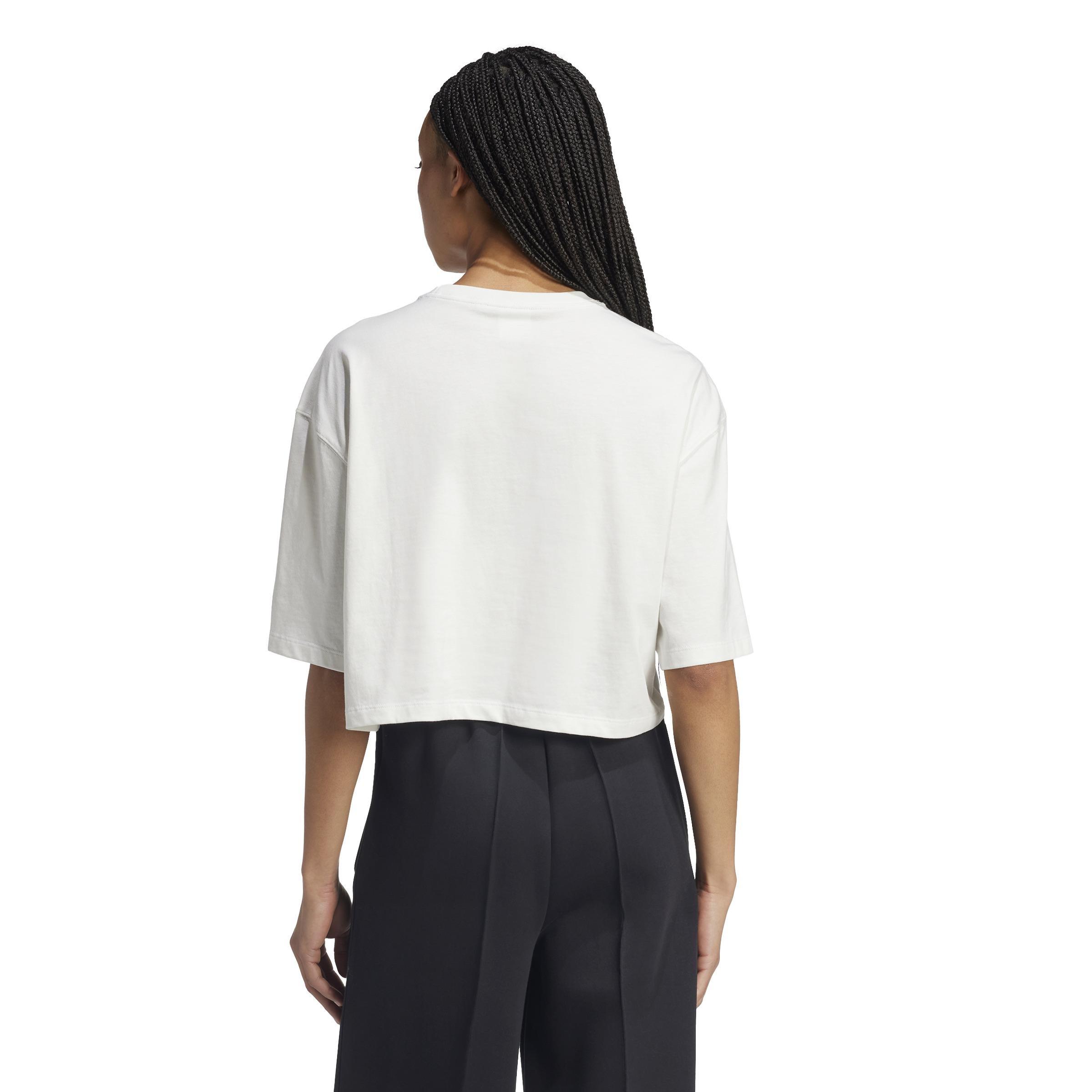 Essentials Crop T-Shirt, White, A901_ONE, large image number 3