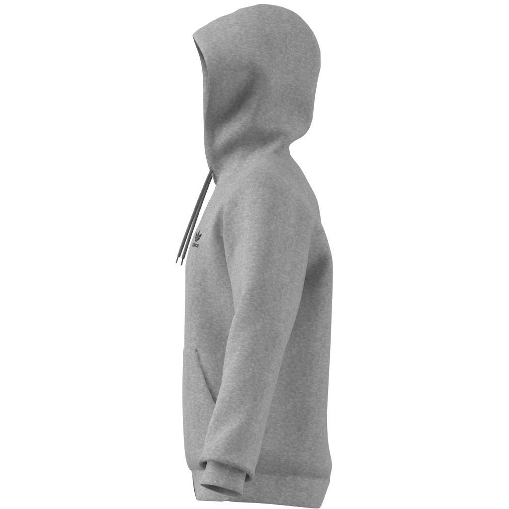 Trefoil Essentials Full-Zip Hoodie, Grey, A901_ONE, large image number 8